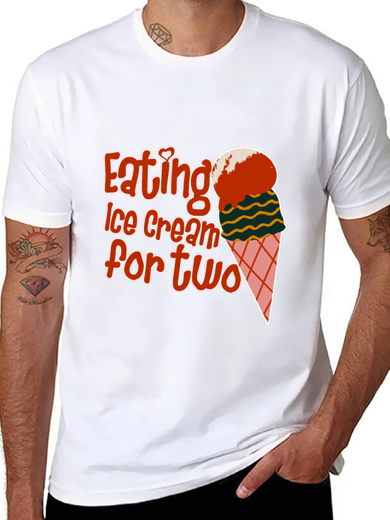 Eating Ice Cream for Two Graphic Tee