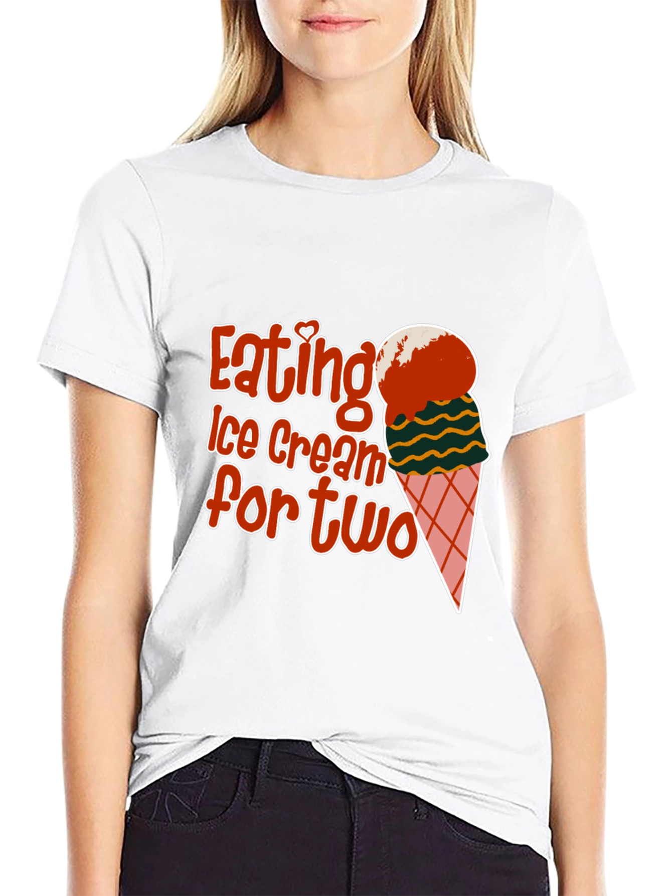 Eating Ice Cream for Two Graphic Tee