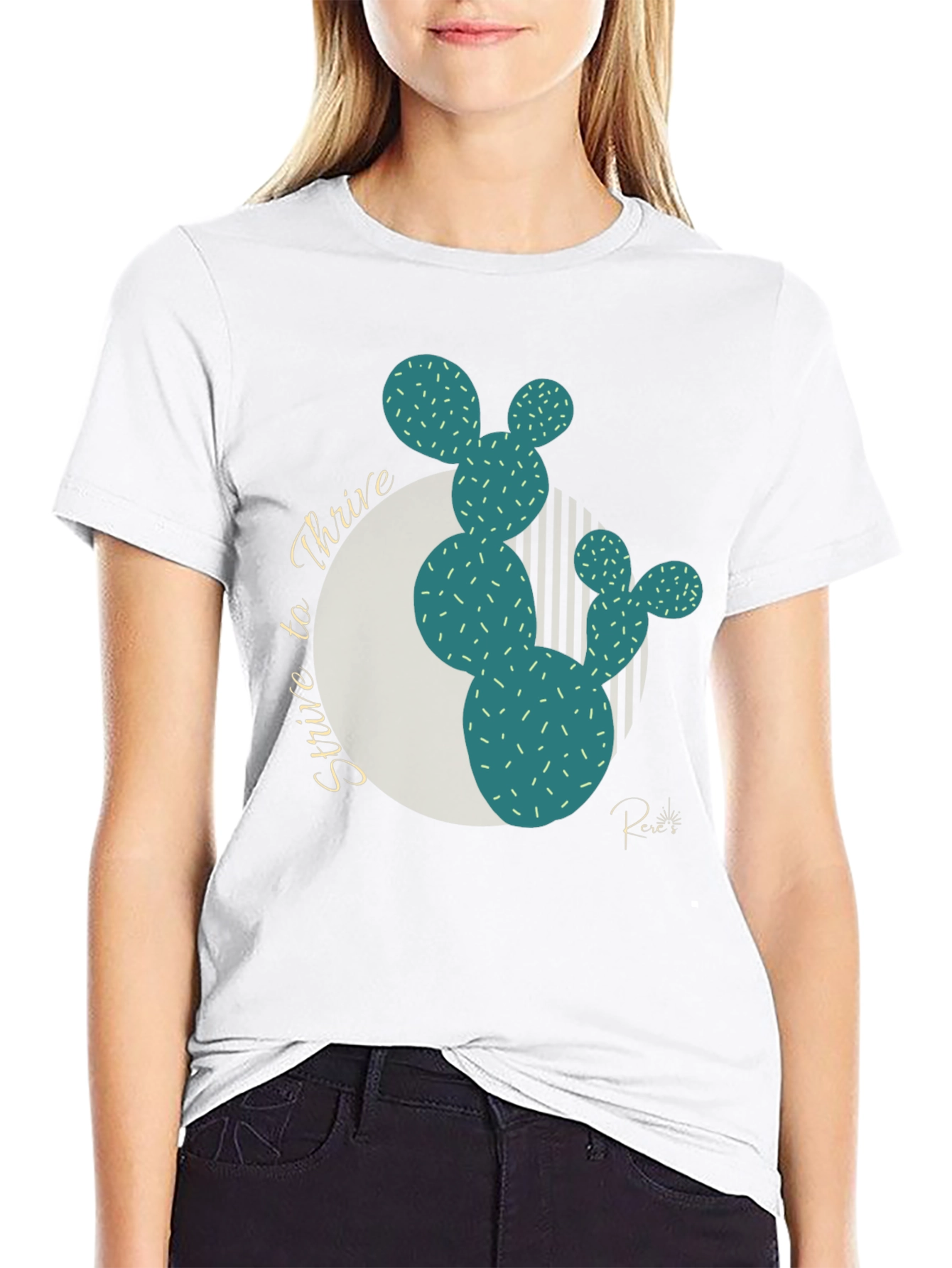 Strive to Thrive Cactus Graphic Tee
