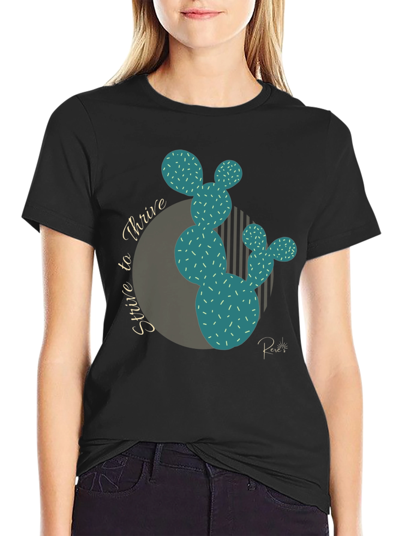 Strive to Thrive Cactus Graphic Tee