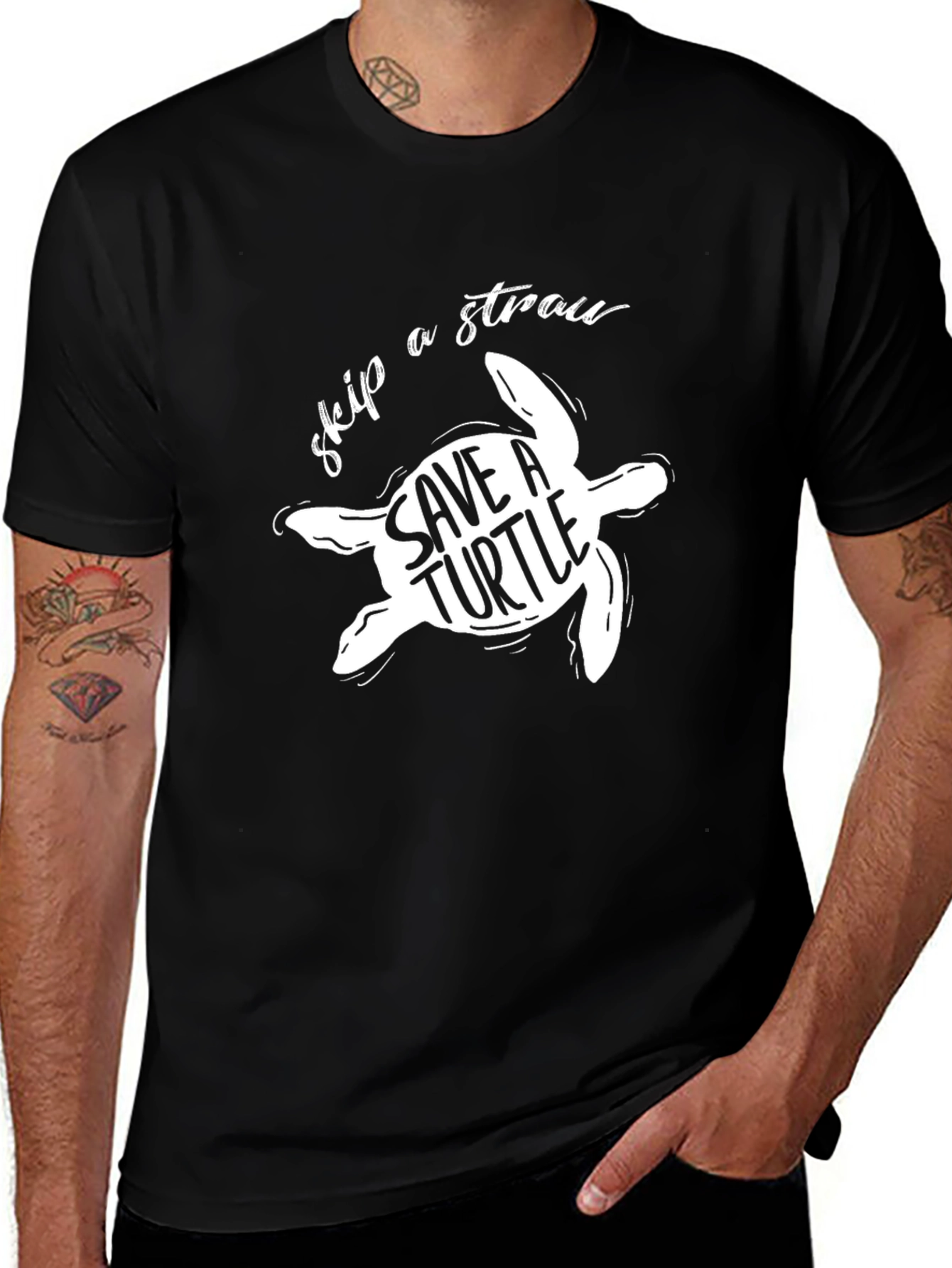 Save a Turtle T-Shirt - Skip a Straw
