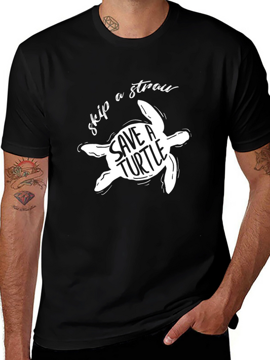 Save a Turtle T-Shirt - Skip a Straw