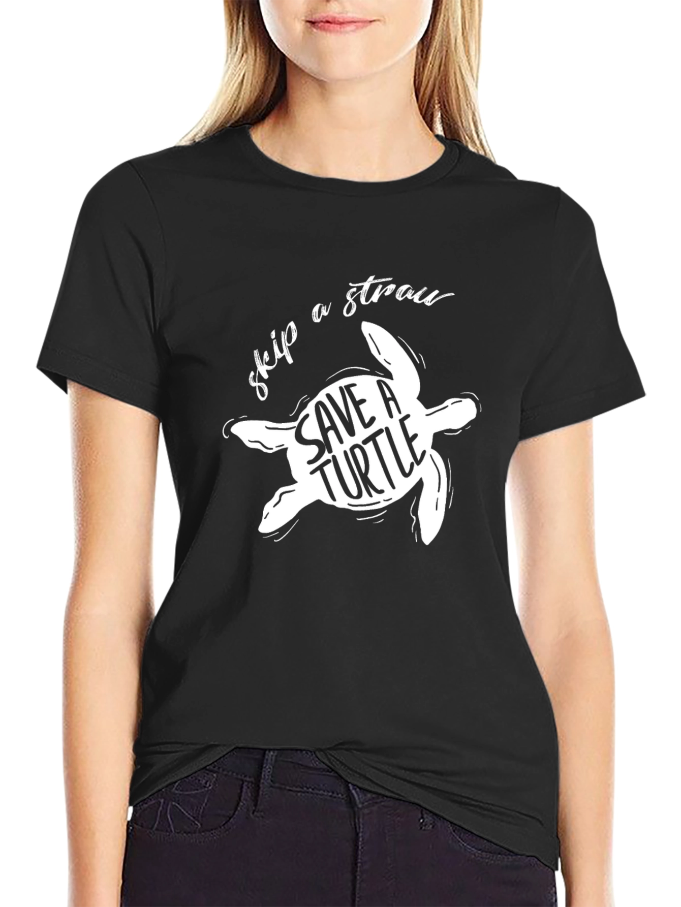 Save a Turtle T-Shirt - Skip a Straw