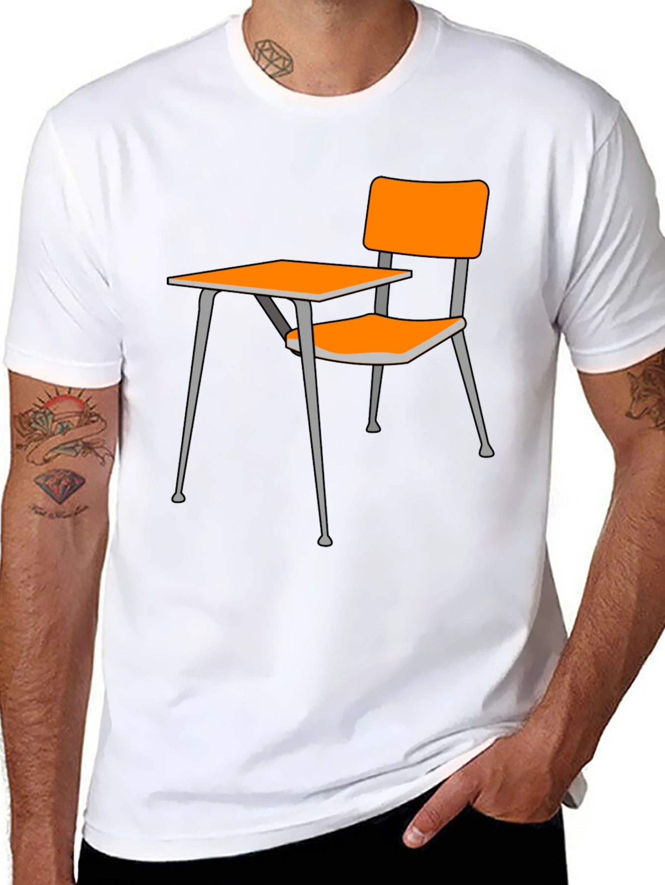 Retro School Desk Graphic Tee