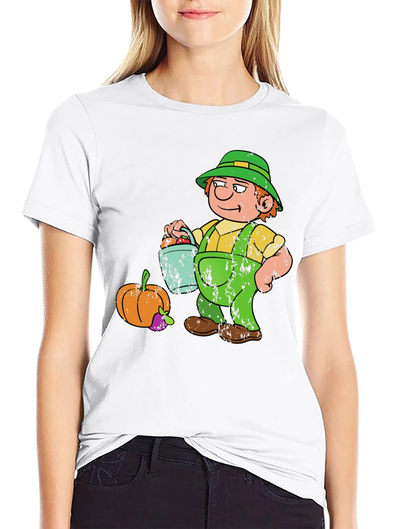 Cartoon Farmer Graphic Tee