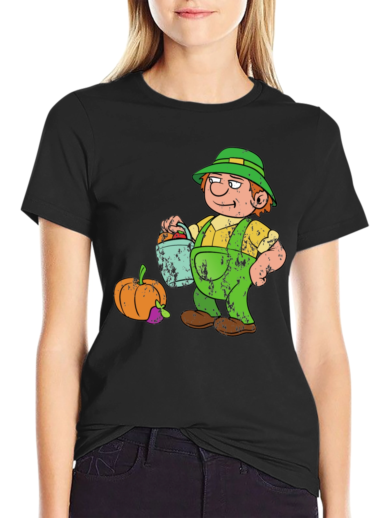 Cartoon Farmer Graphic Tee