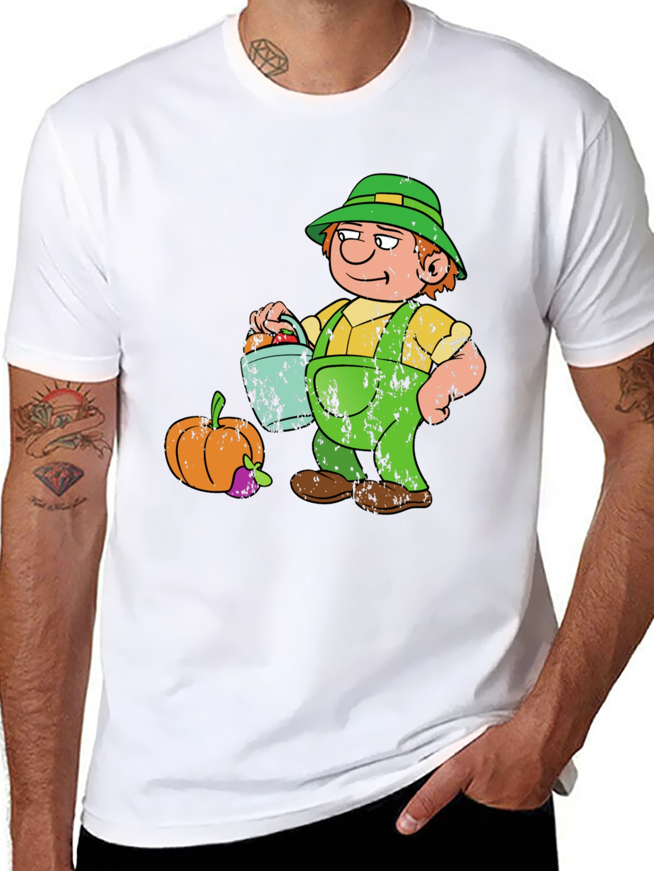 Cartoon Farmer Graphic Tee