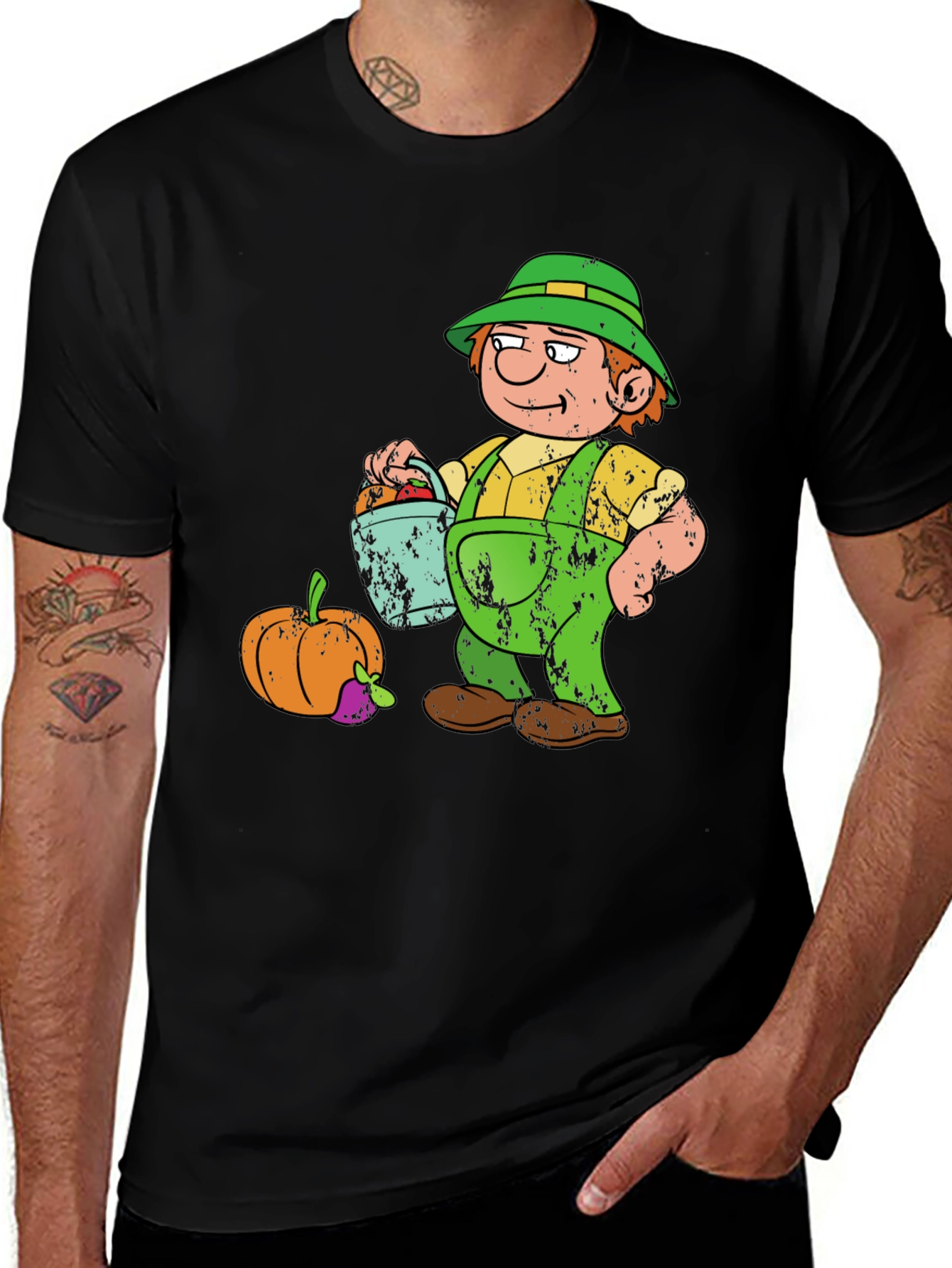 Cartoon Farmer Graphic Tee