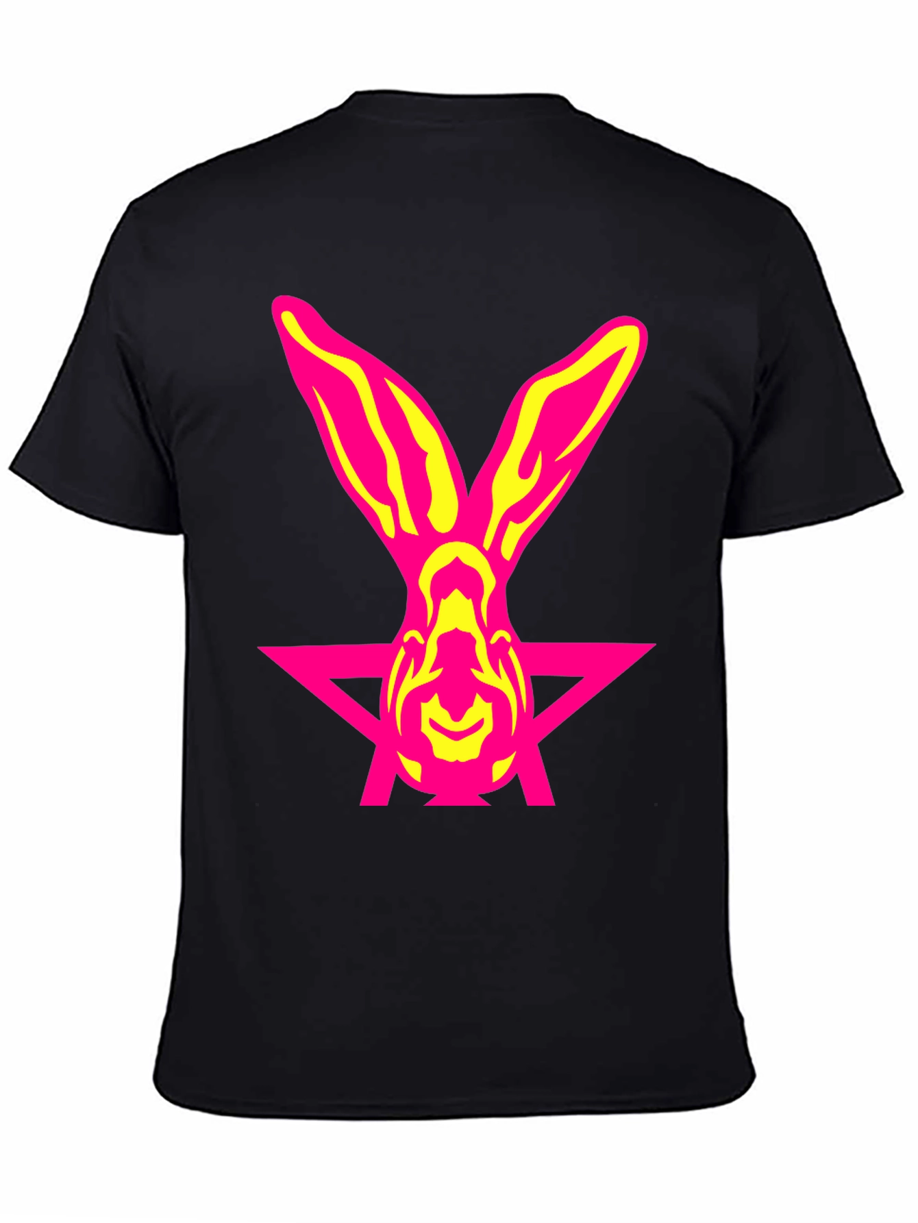Pink Rabbit Star Graphic T-Shirt