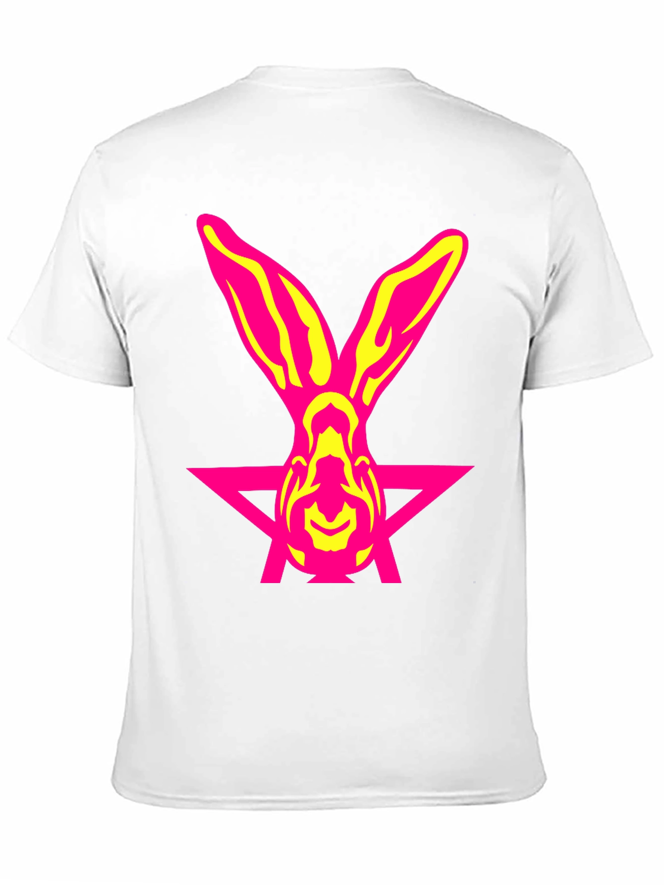 Pink Rabbit Star Graphic T-Shirt