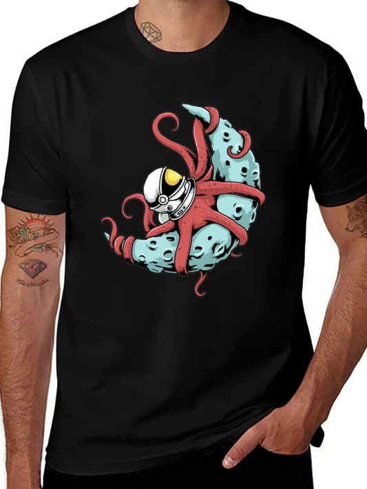 Cosmic Kraken T-Shirt - Octopus Astronaut Design