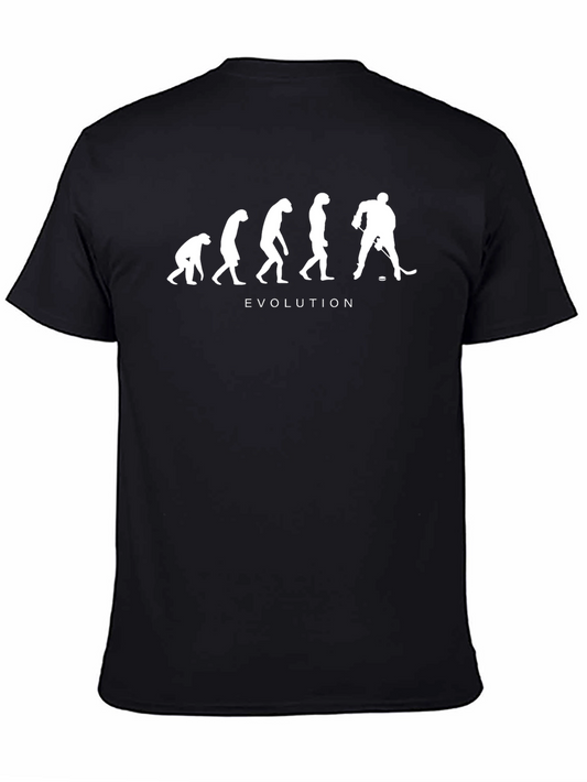Hockey Evolution Black T-Shirt - Cool Sportswear