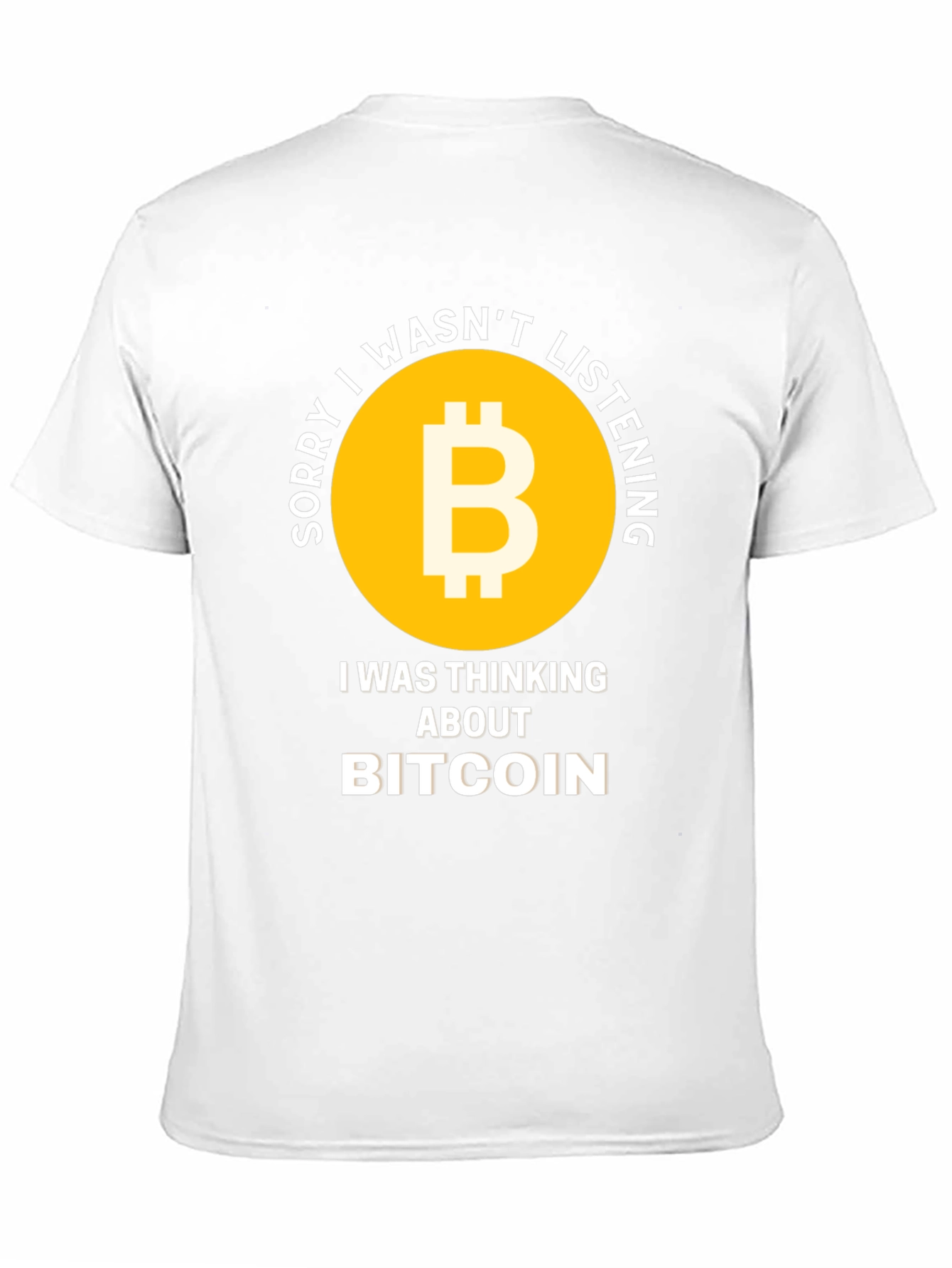Bitcoin Thinking Funny T-Shirt
