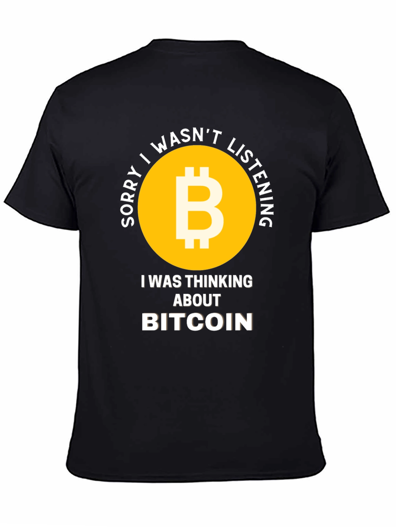 Bitcoin Thinking Funny T-Shirt