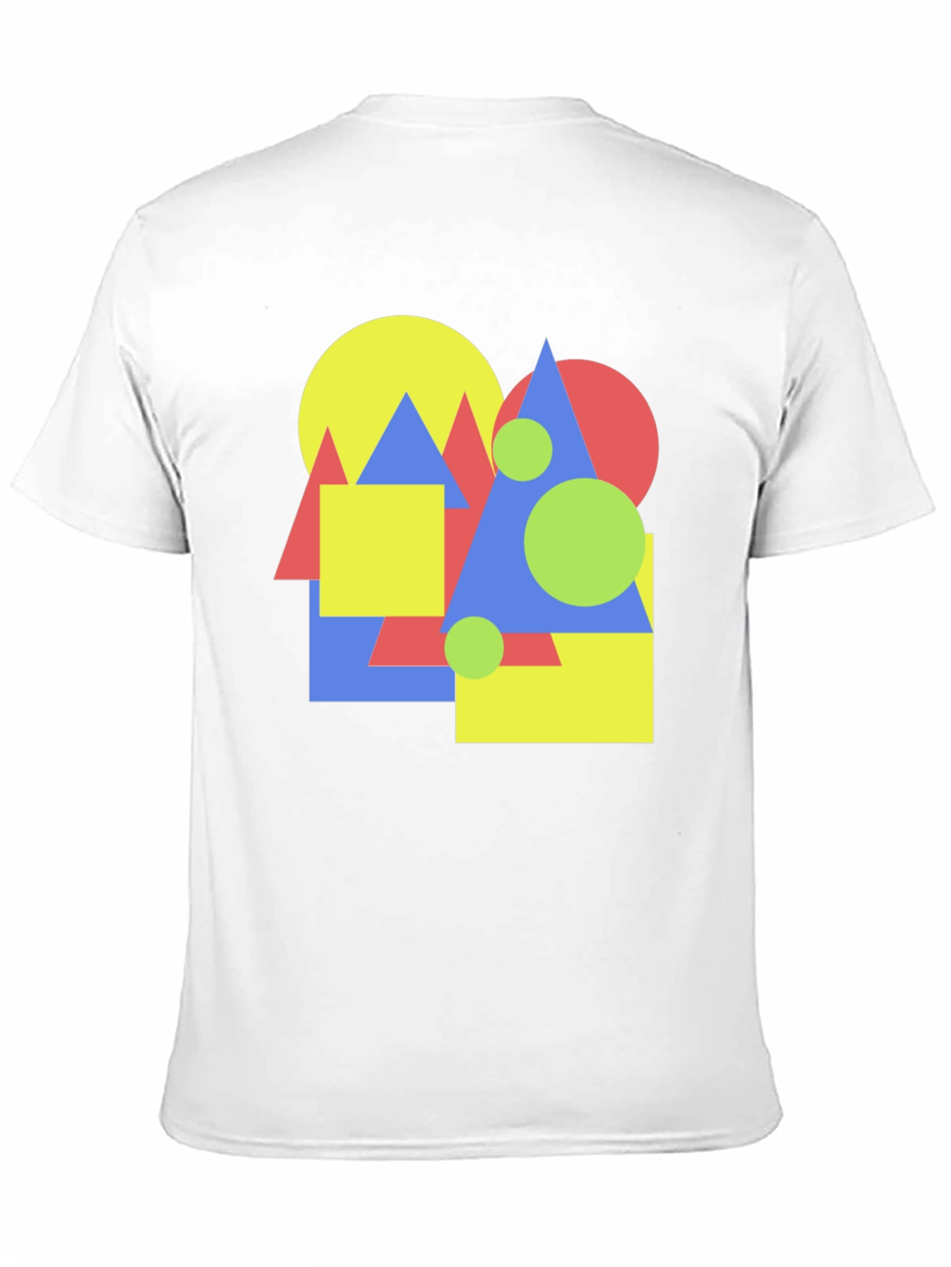 Geometric Pattern Crew Neck T-Shirt