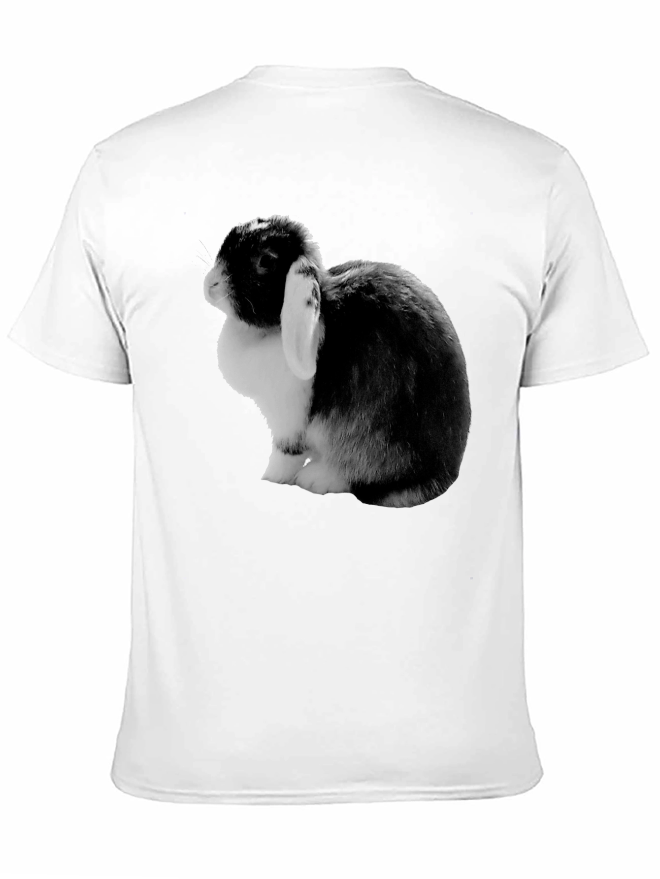 Bunny Rabbit Graphic Tee - Soft Black Cotton T-Shirt