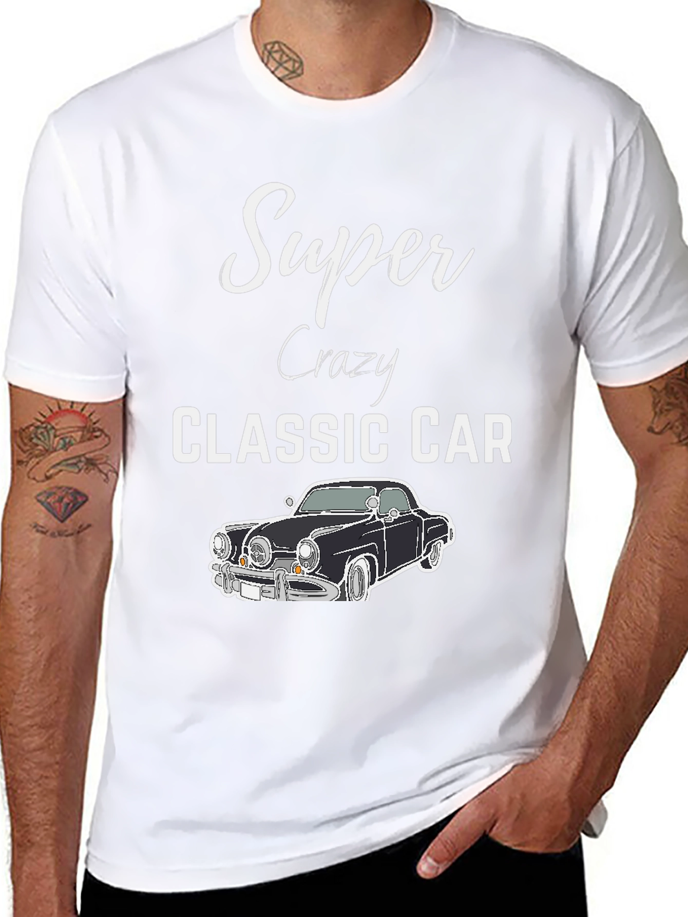 Super Crazy Classic Car T-Shirt