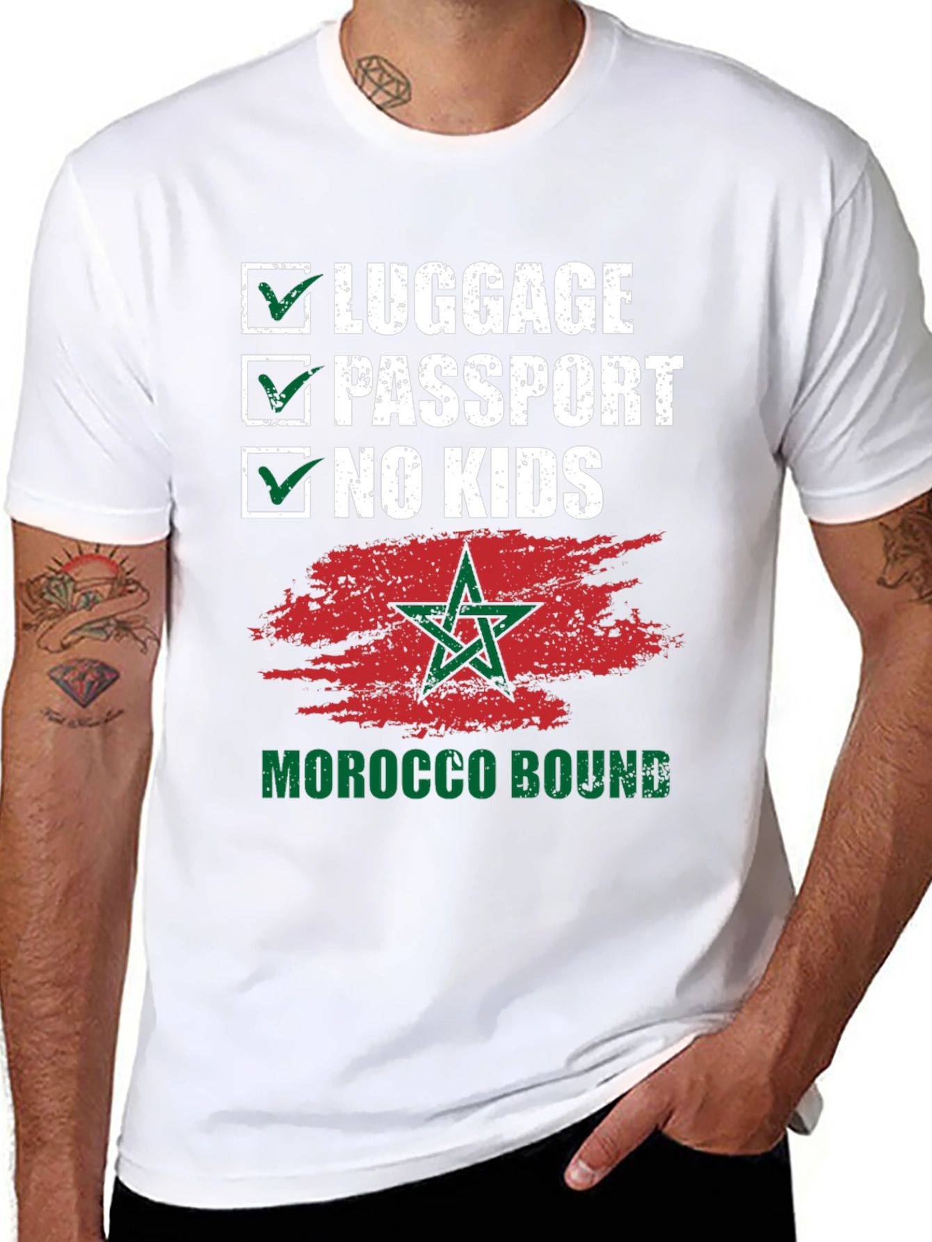 Morocco Bound Checklist T-Shirt