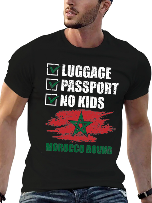 Morocco Bound Checklist T-Shirt