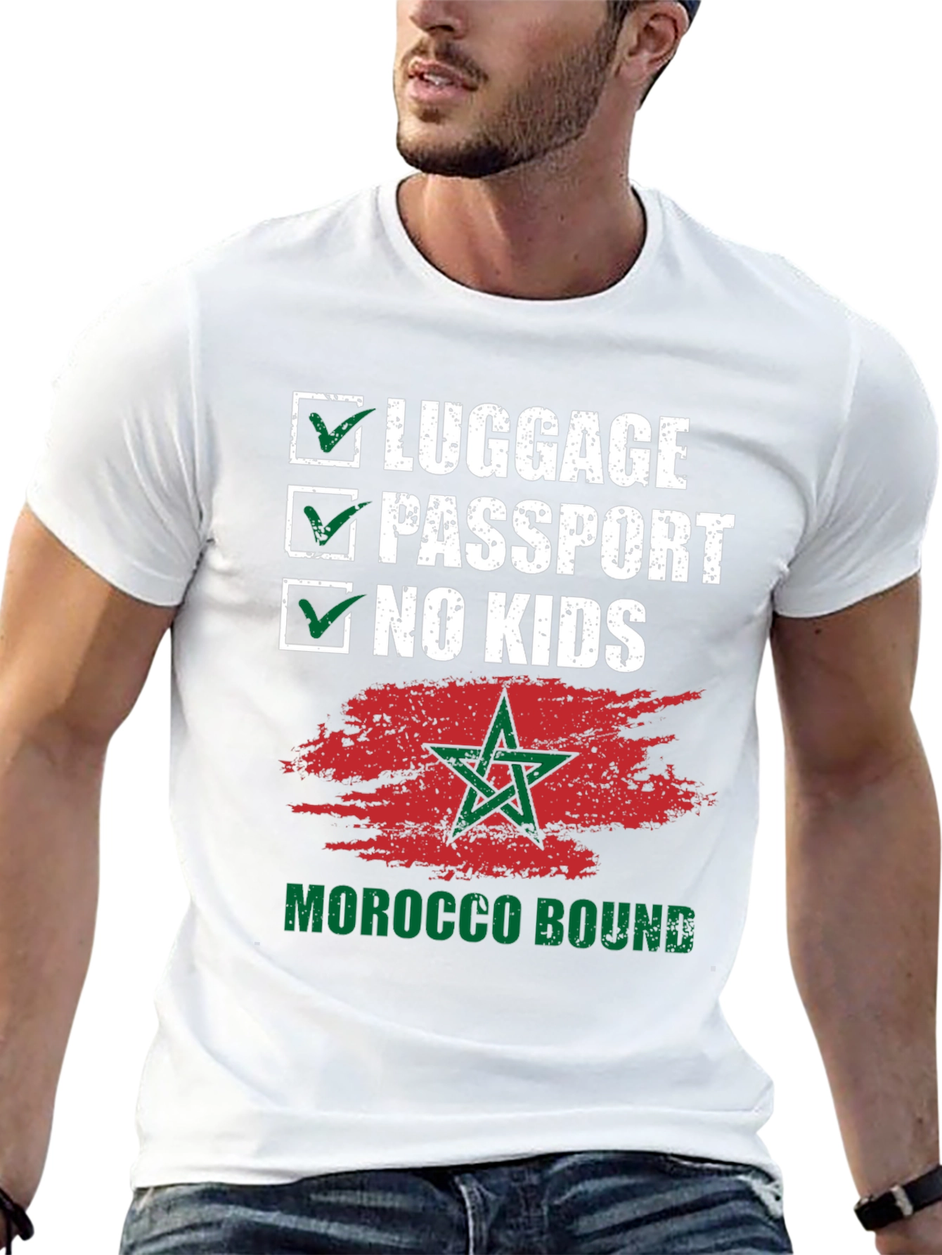 Morocco Bound Checklist T-Shirt