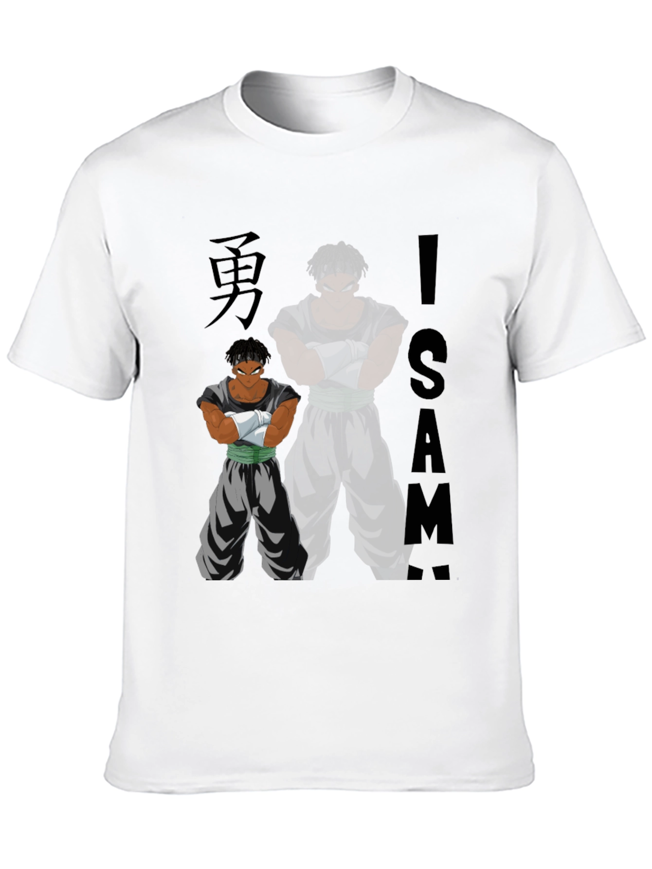 Anime Inspired Graphic Tee - ISA - Black