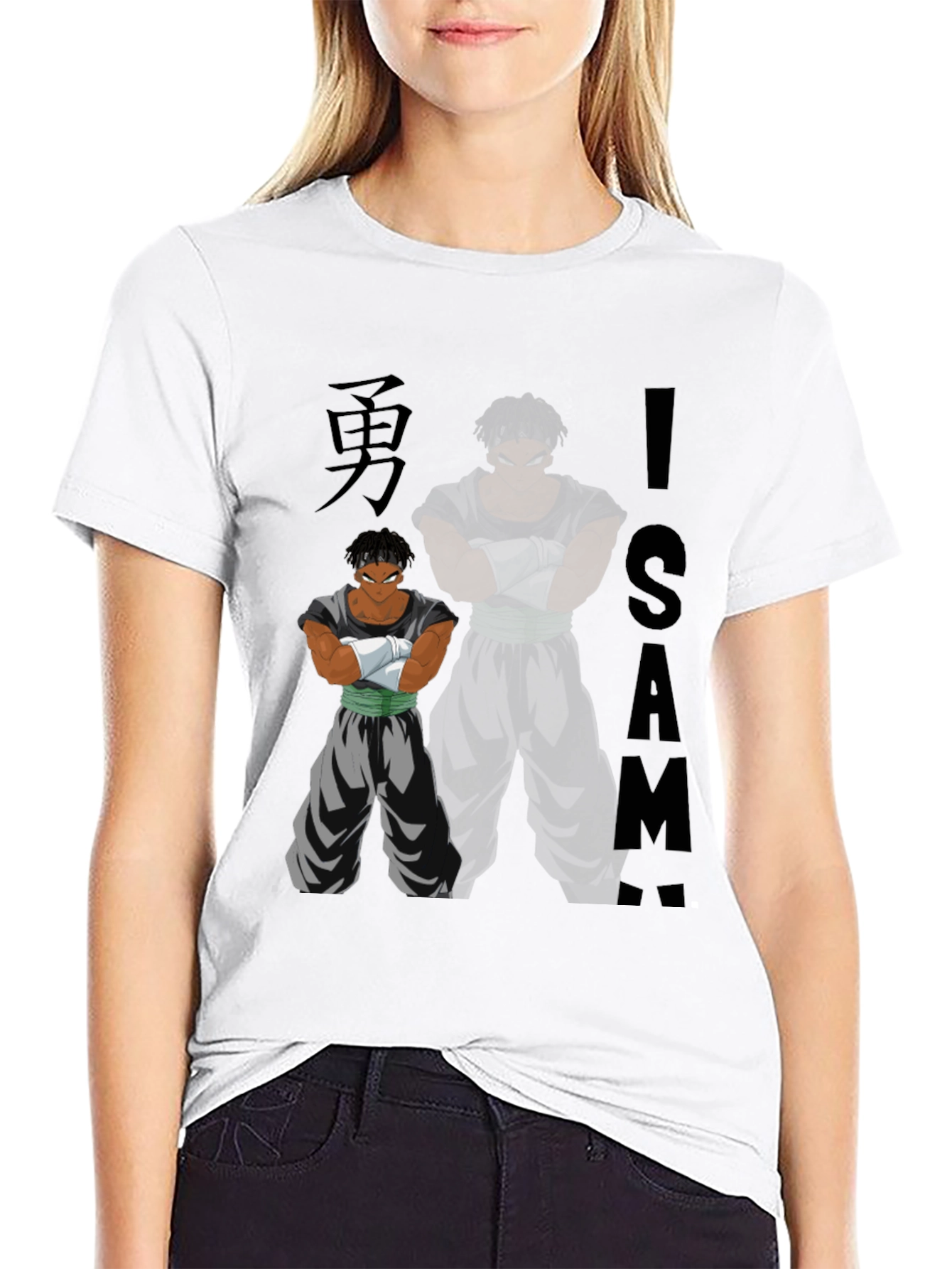 Anime Inspired Graphic Tee - ISA - Black