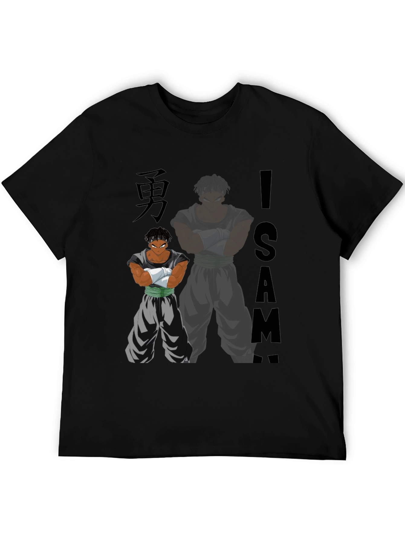 Anime Inspired Graphic Tee - ISA - Black