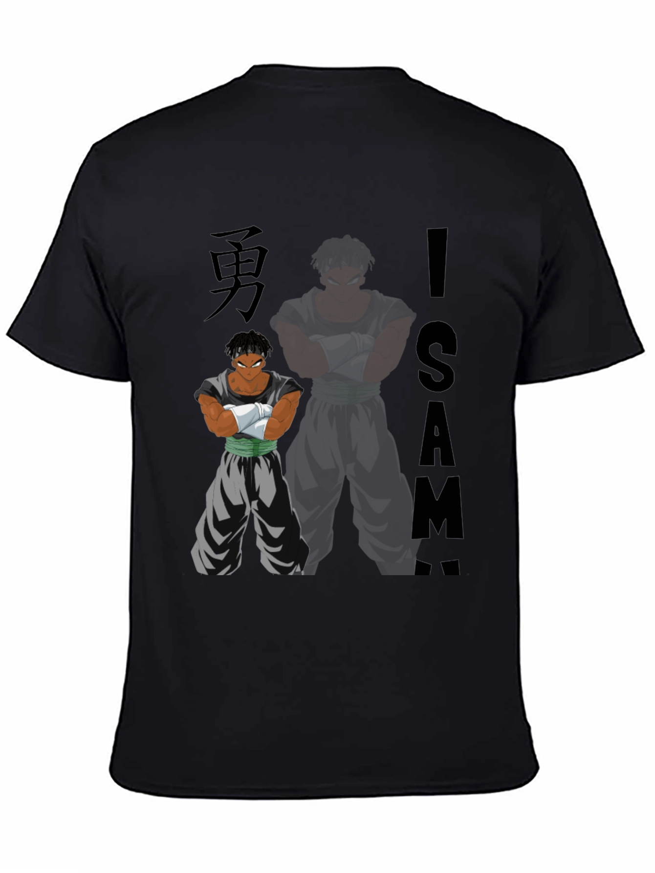 Anime Inspired Graphic Tee - ISA - Black