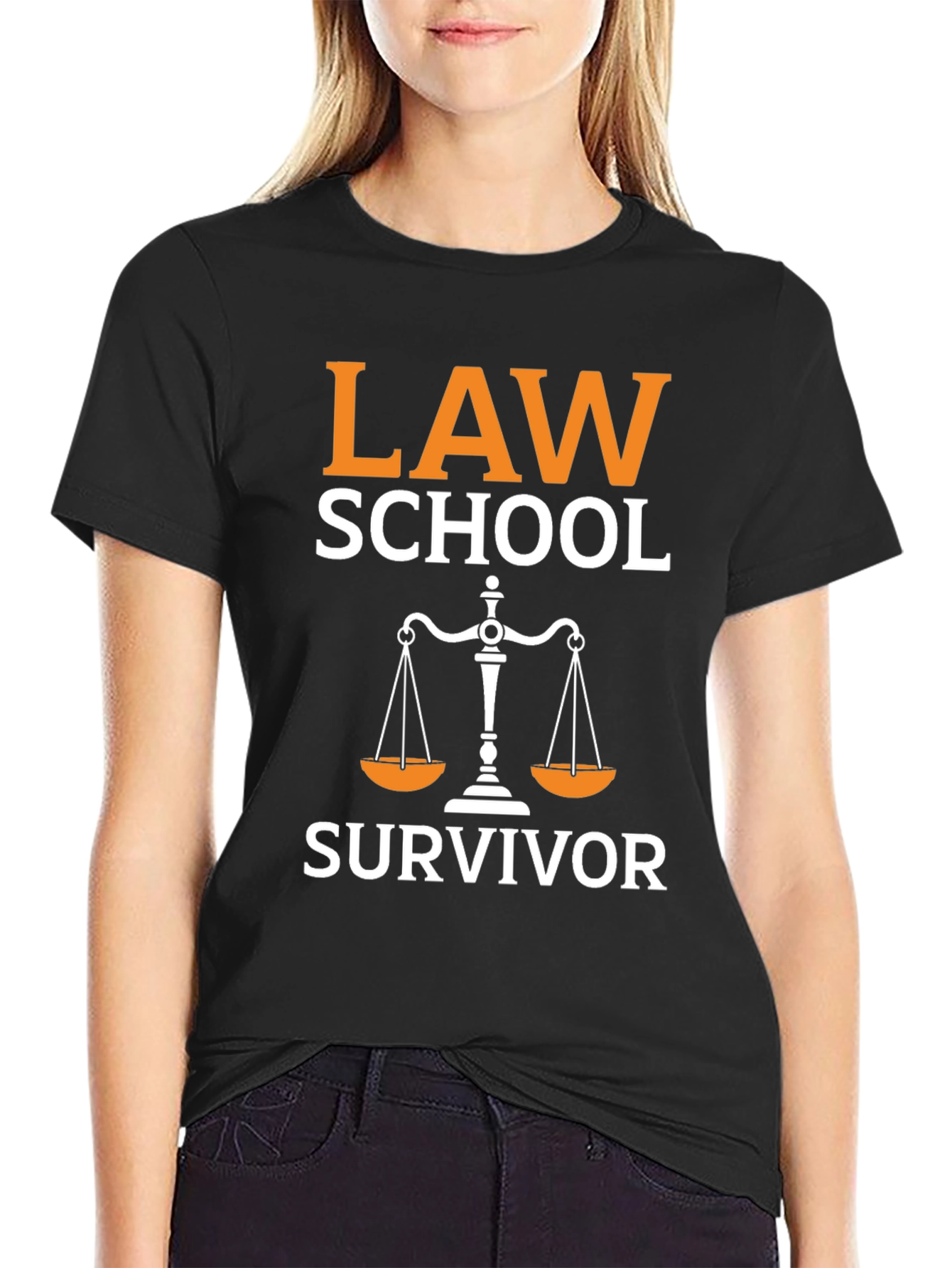 Law School Survivor T-Shirt - Scales of Justice