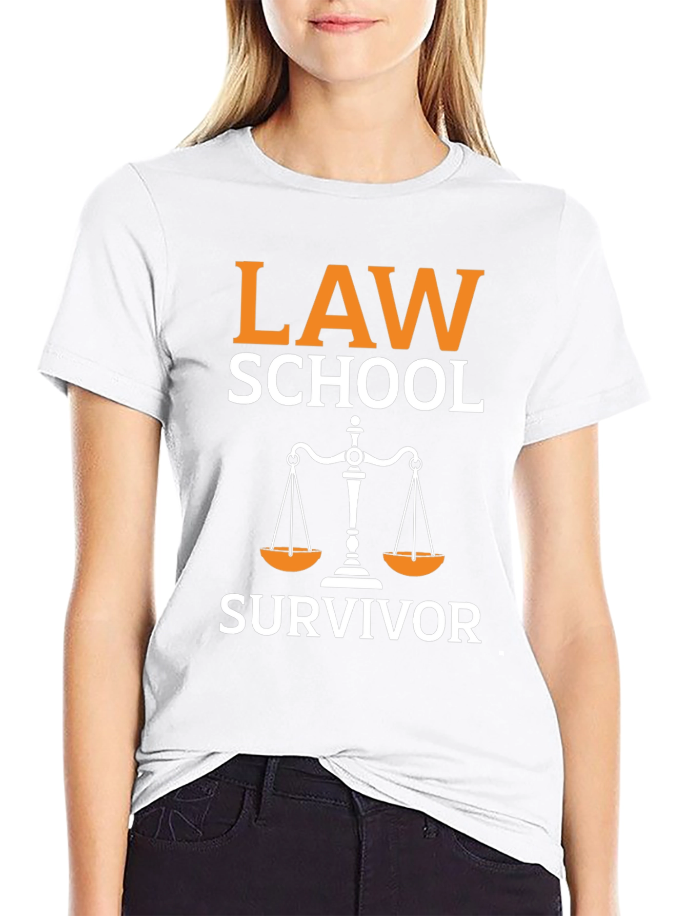 Law School Survivor T-Shirt - Scales of Justice