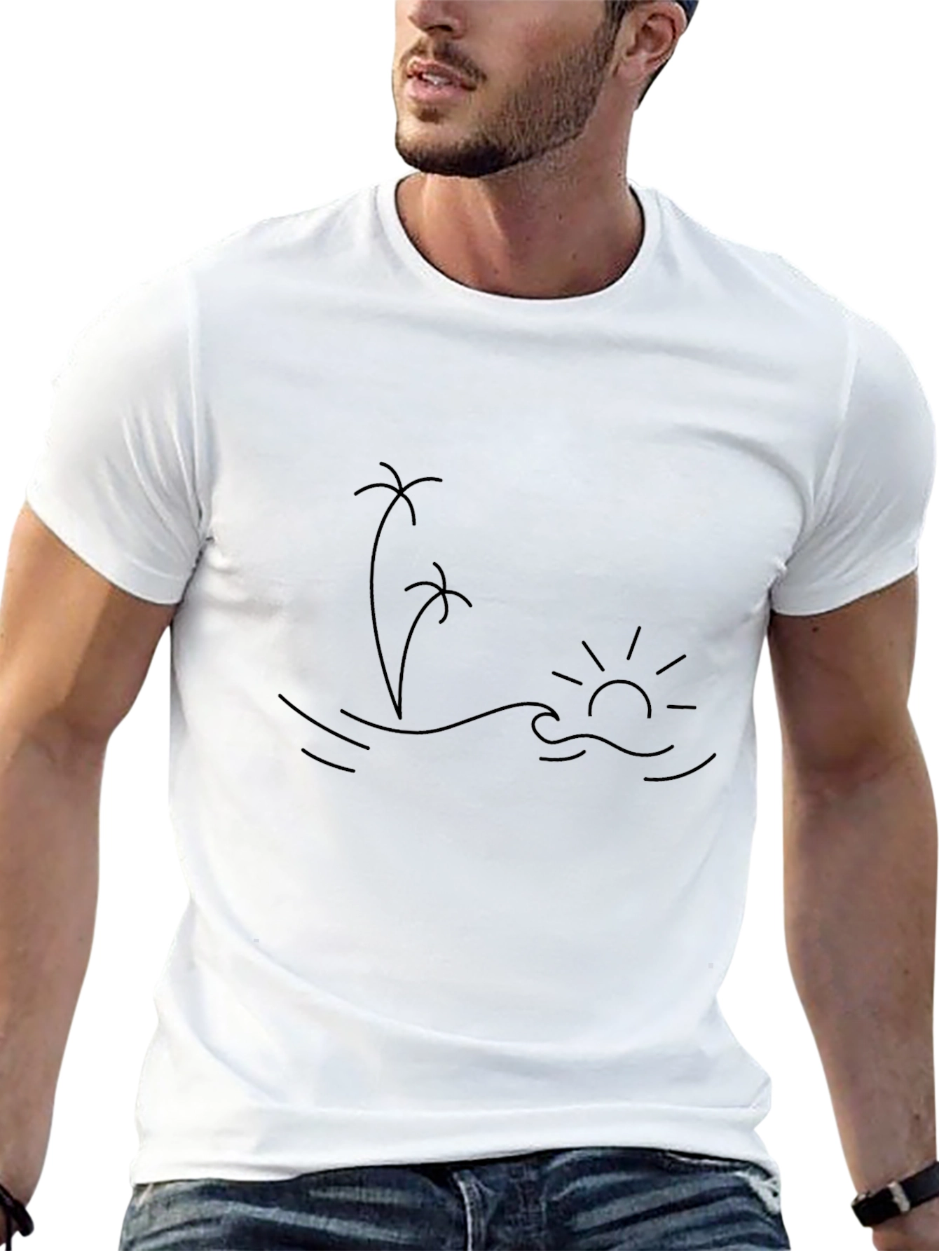 Island Vibes Graphic Tee - Black