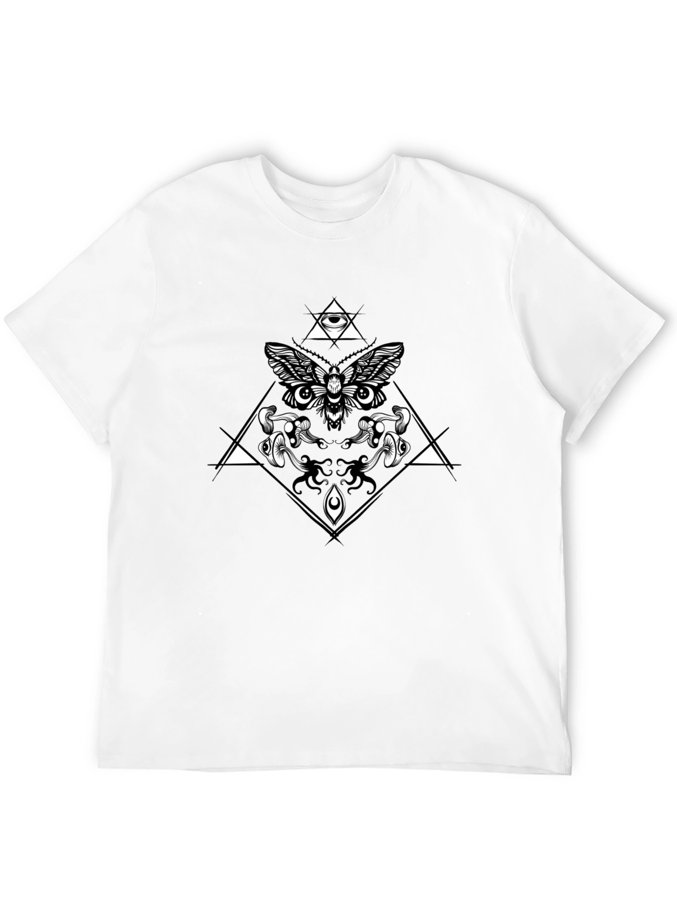 Moth Eye T-Shirt - Geometric Occult Design