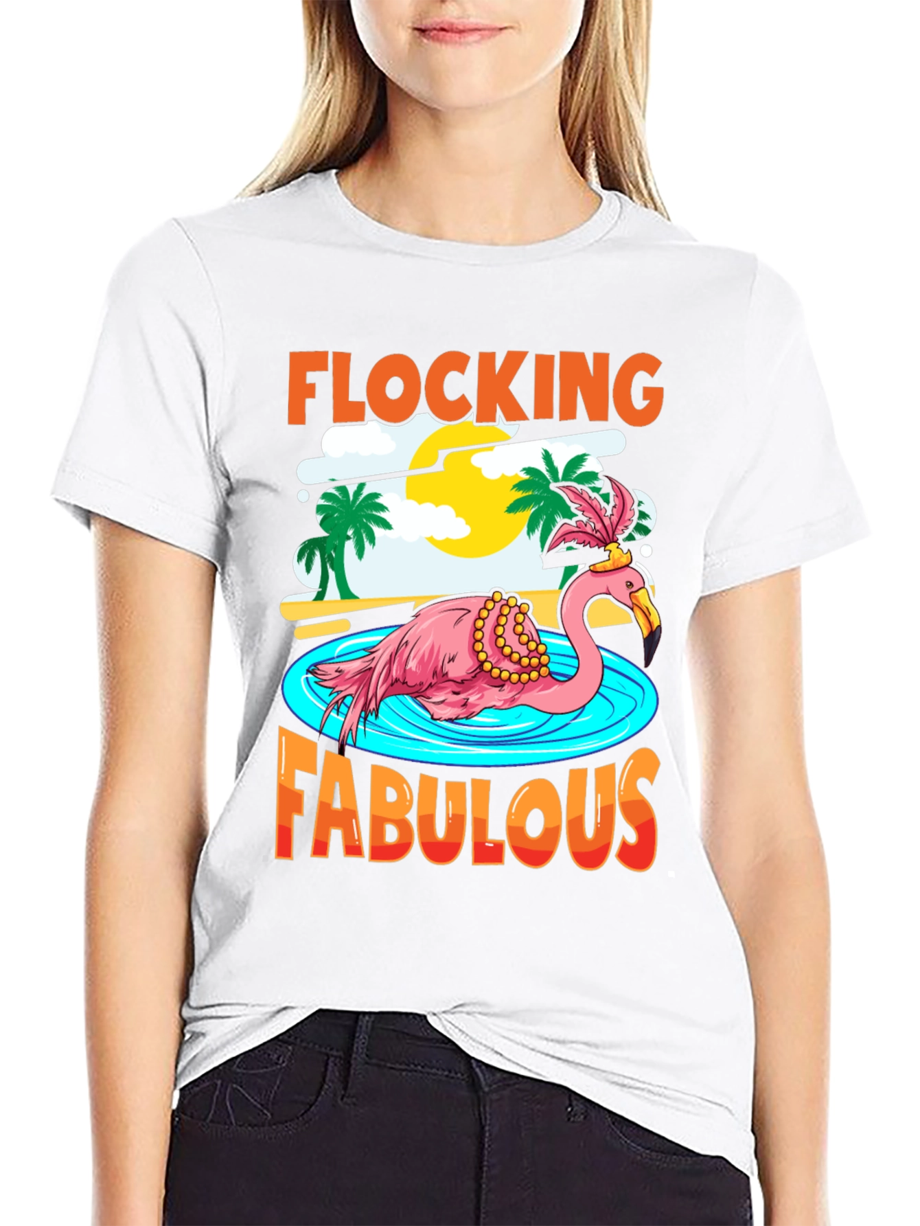 Flocking Fabulous Flamingo T-Shirt