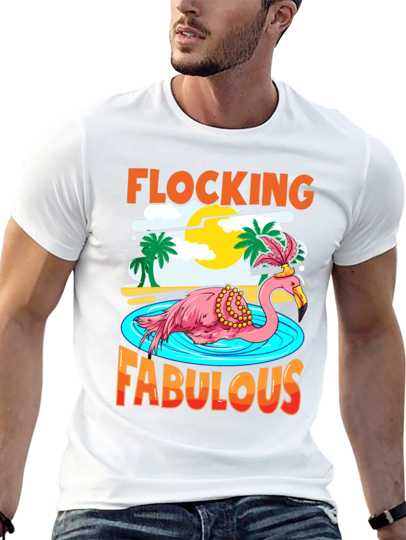 Flocking Fabulous Flamingo T-Shirt