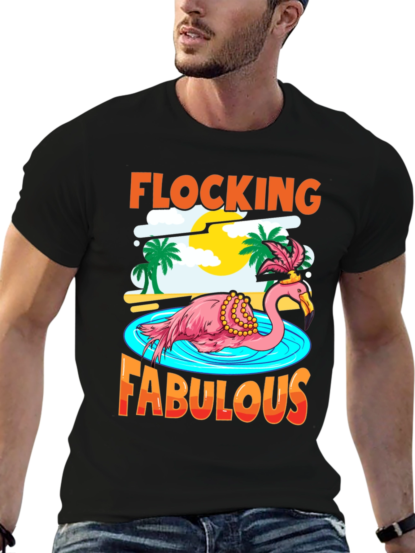 Flocking Fabulous Flamingo T-Shirt