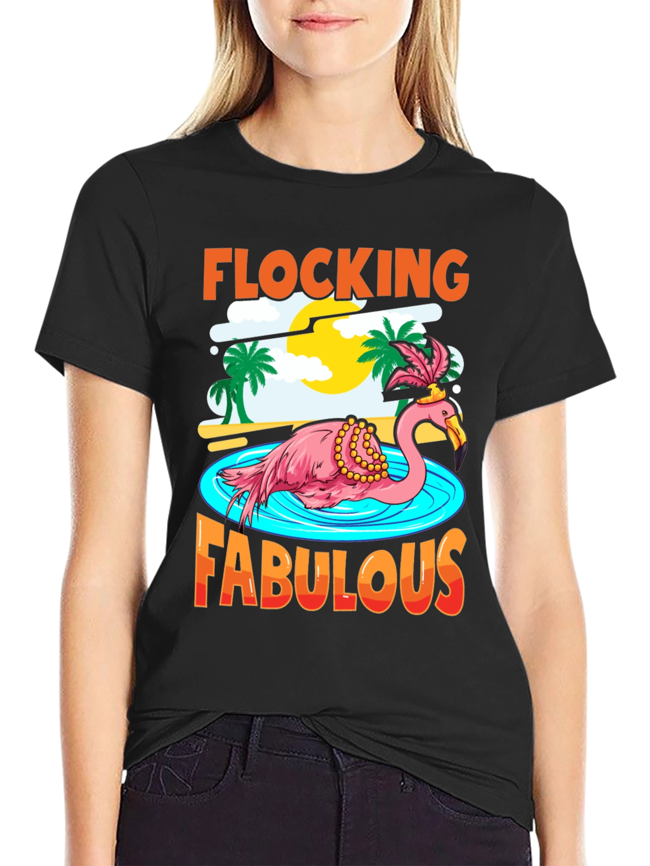 Flocking Fabulous Flamingo T-Shirt
