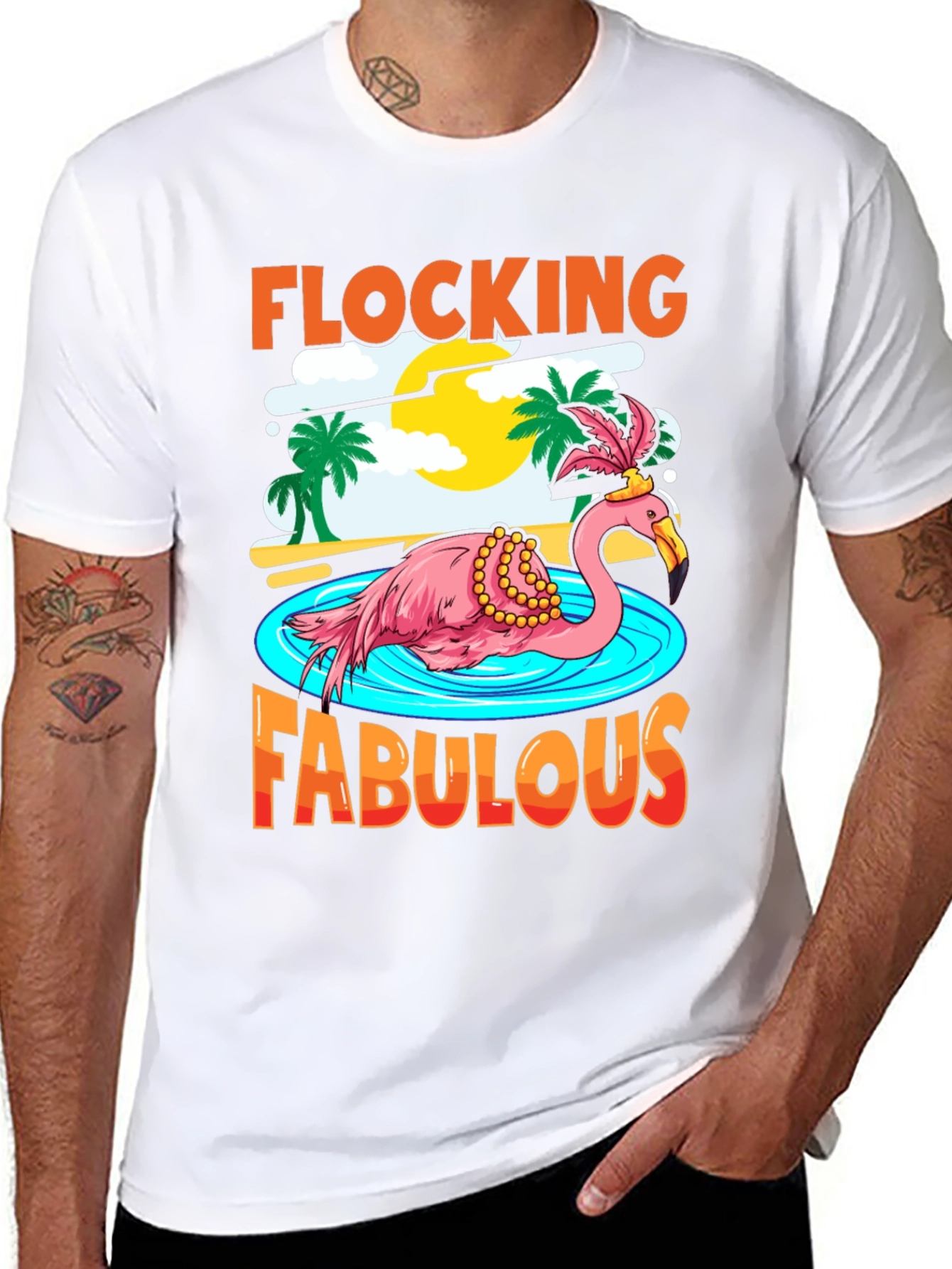 Flocking Fabulous Flamingo T-Shirt