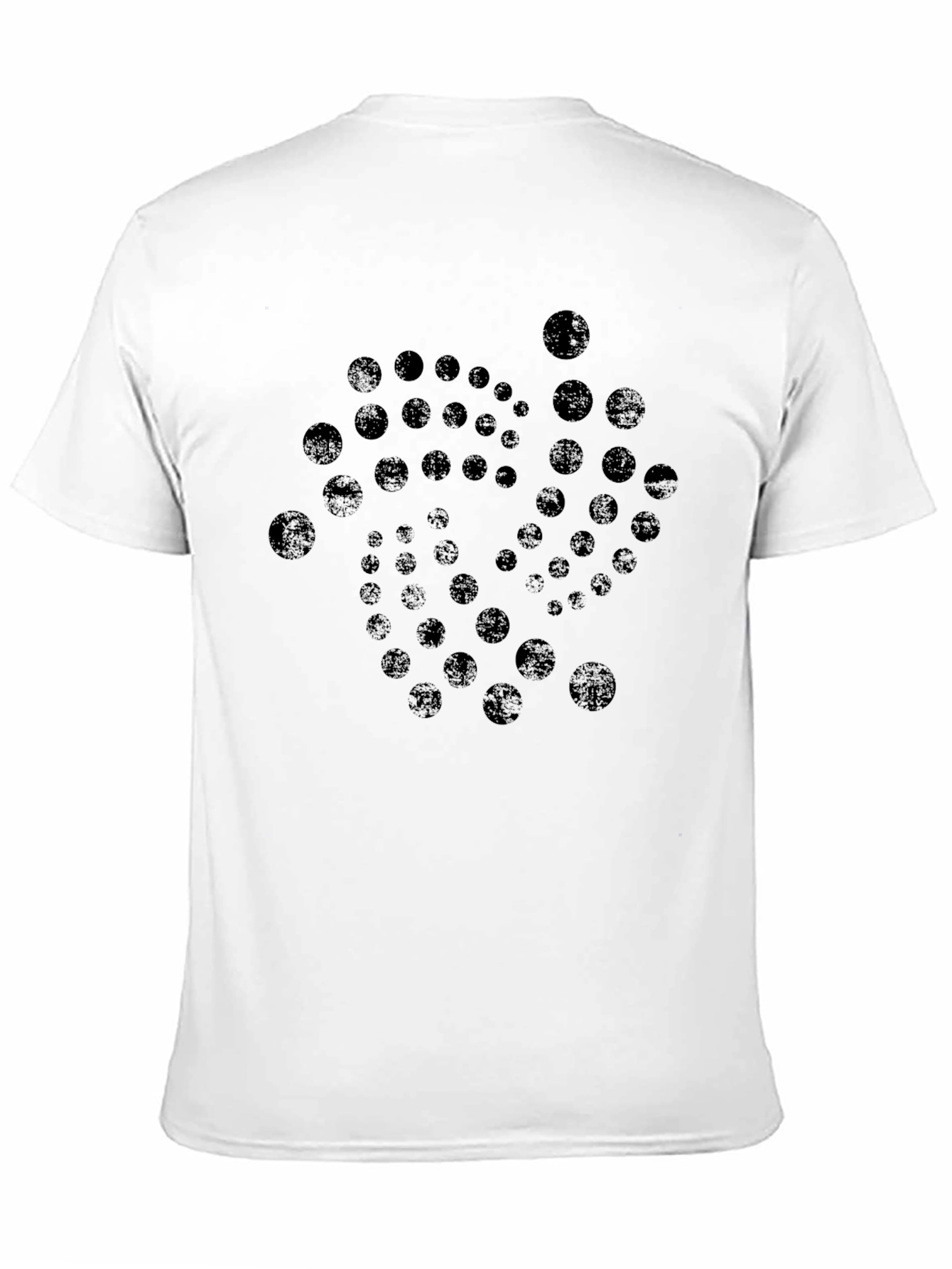 Abstract Circle Graphic Print Tee - Modern Design