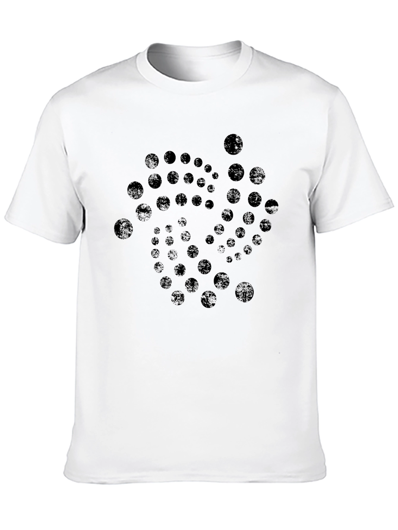 Abstract Circle Graphic Print Tee - Modern Design