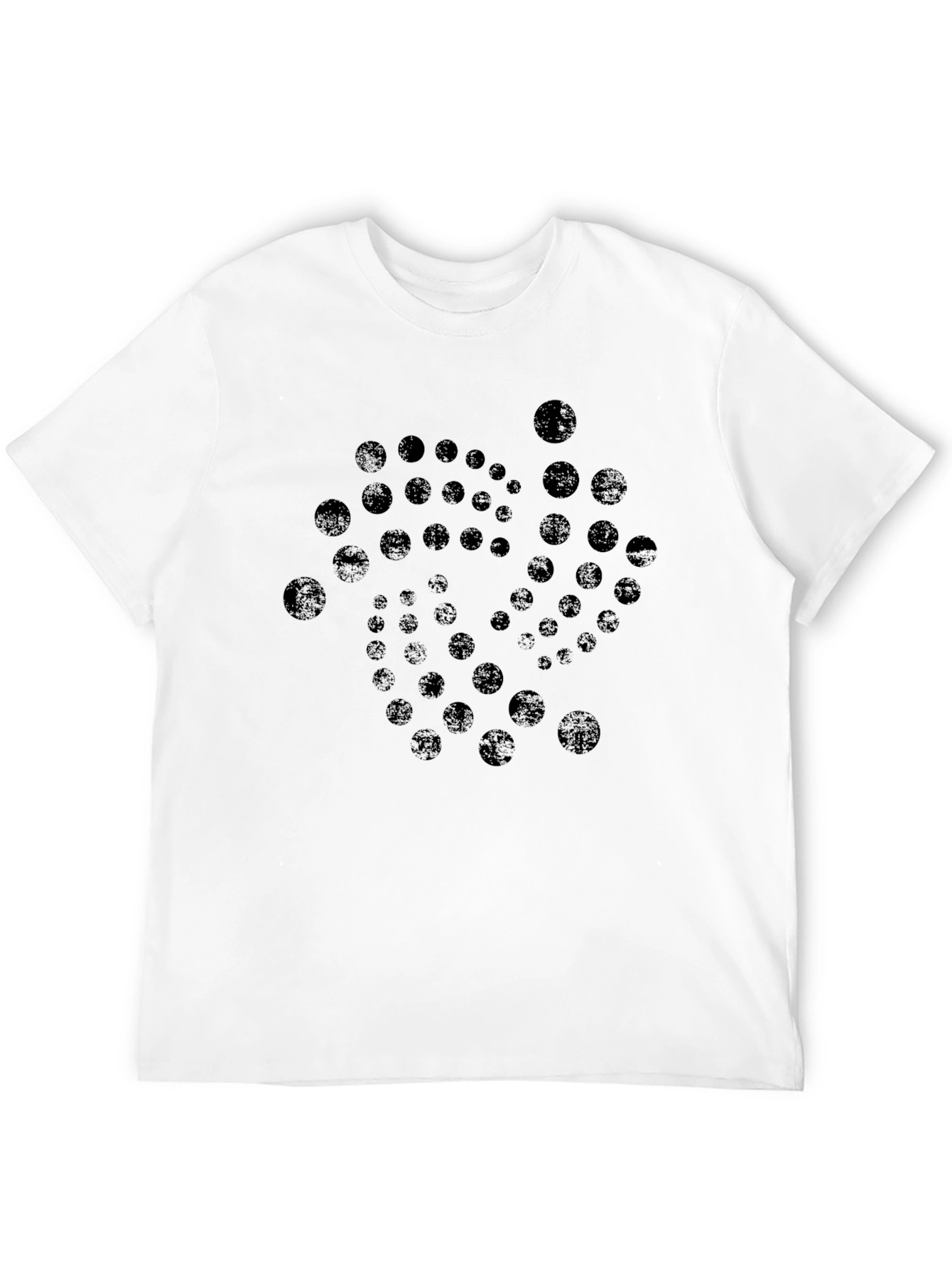 Abstract Circle Graphic Print Tee - Modern Design