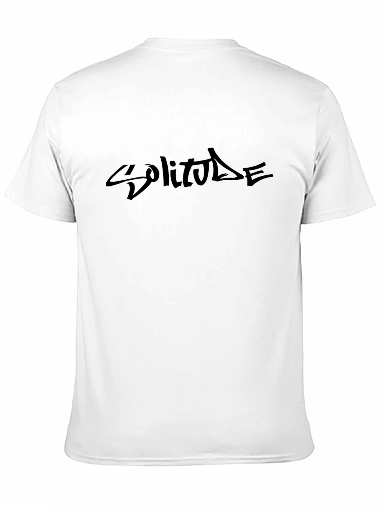 Solitude Graphic Print Black T-Shirt