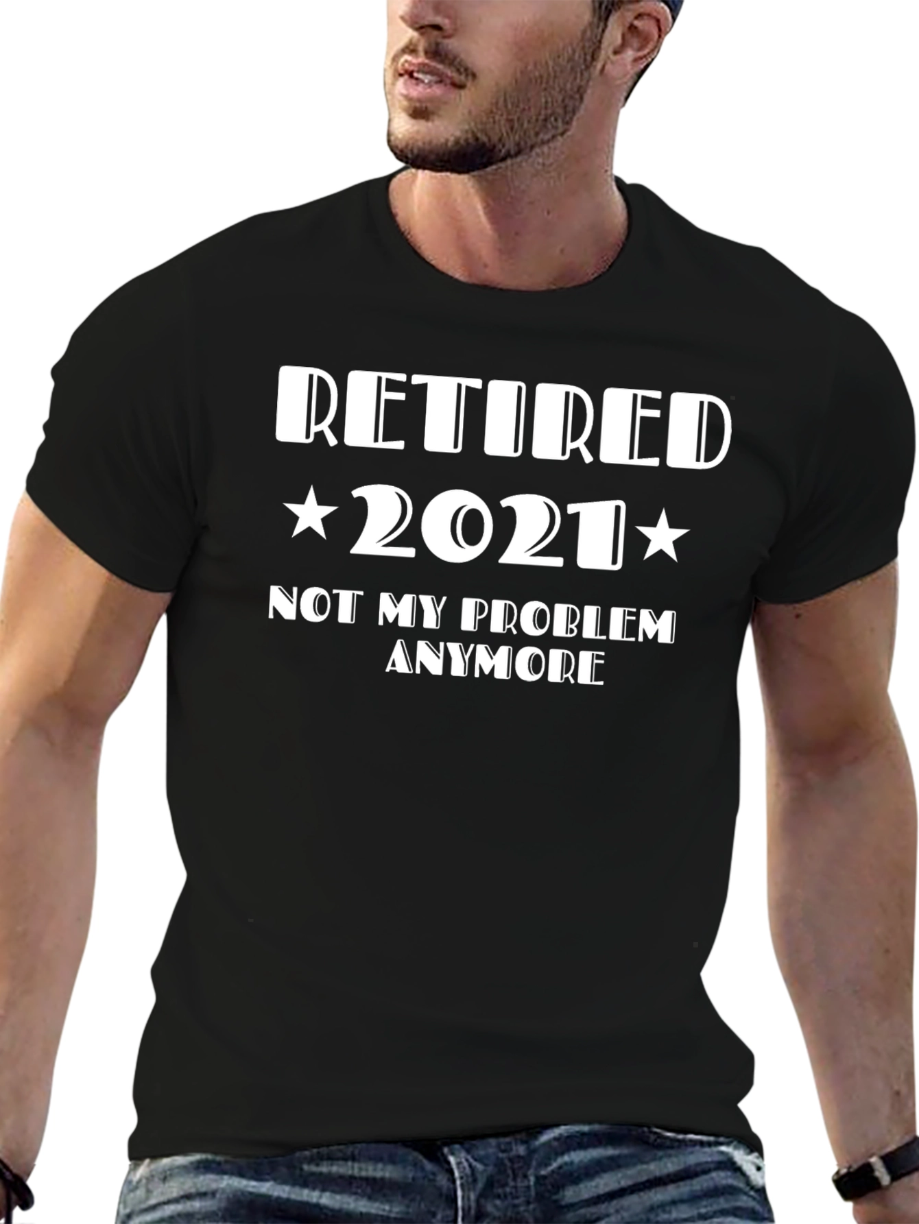 Retired 2021 Graphic T-Shirt - Funny Retirement Tee