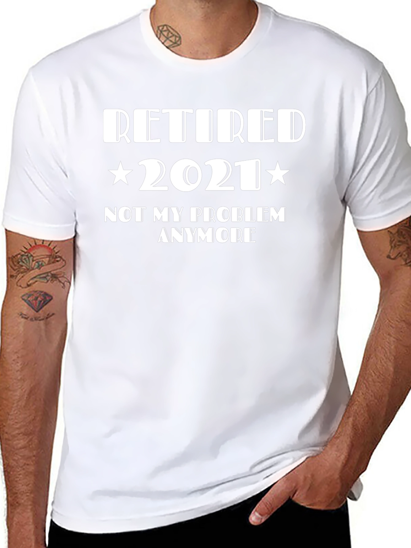 Retired 2021 Graphic T-Shirt - Funny Retirement Tee