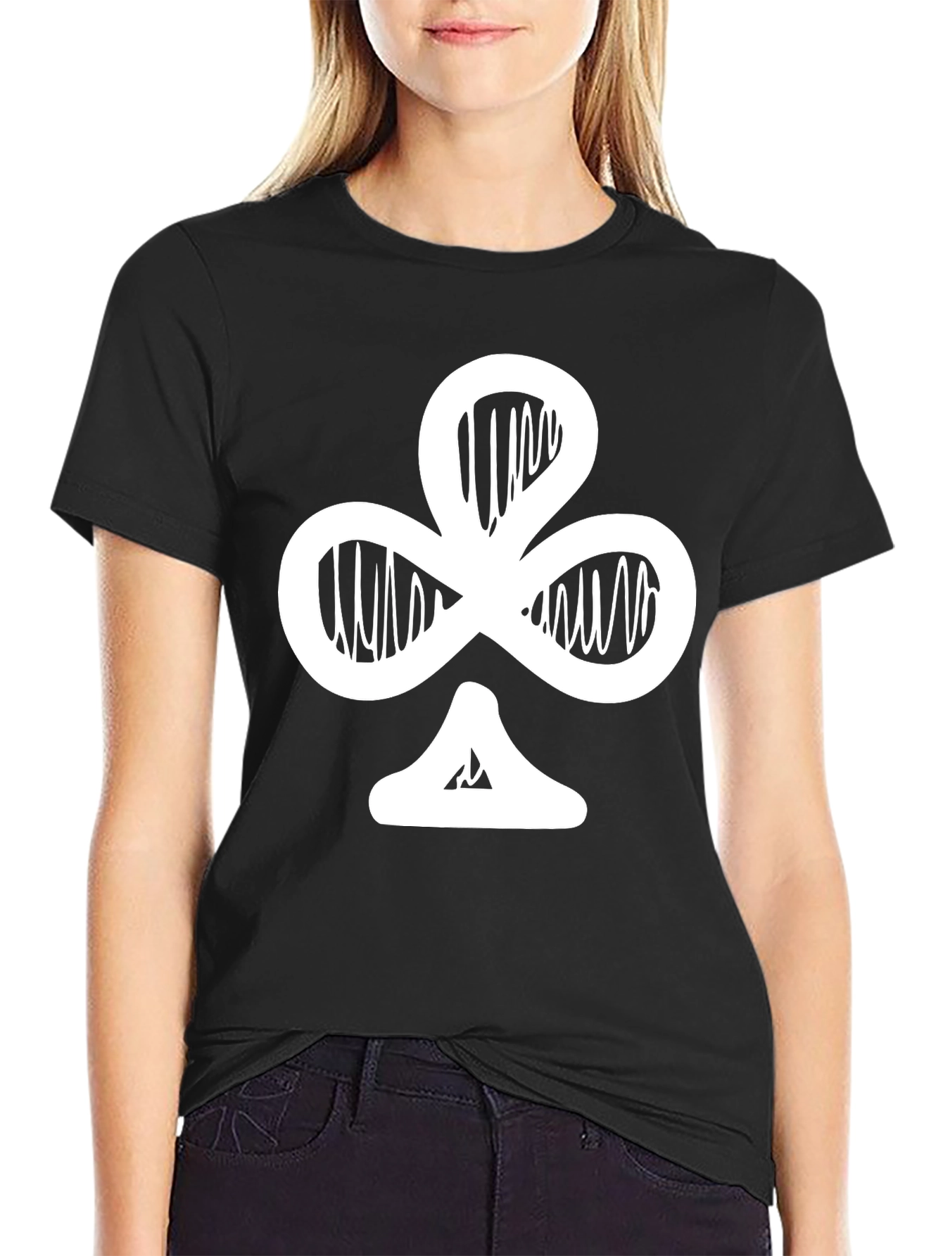 Club Card Graphic Black T-Shirt