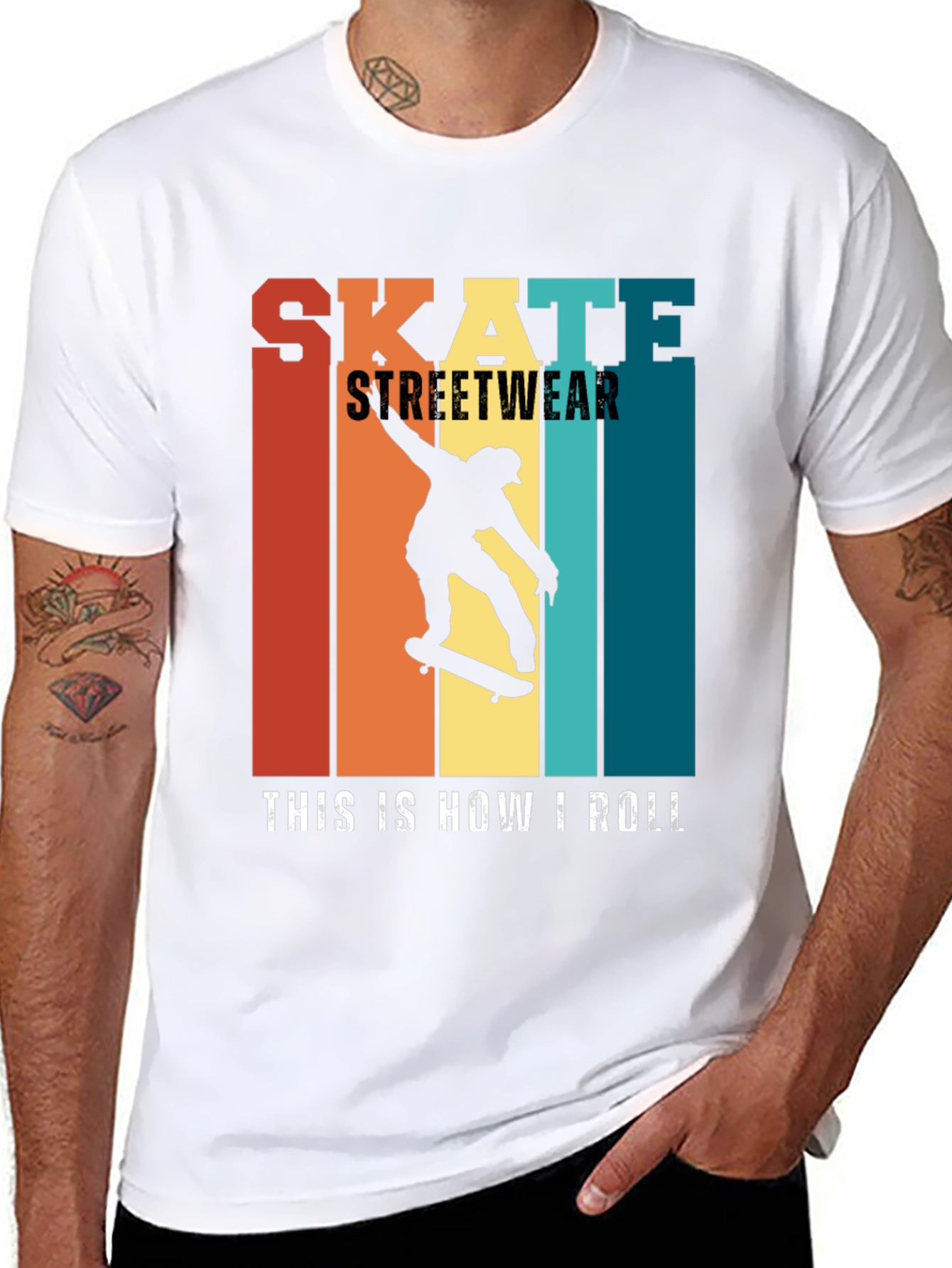 Skate Streetwear Graphic T-Shirt
