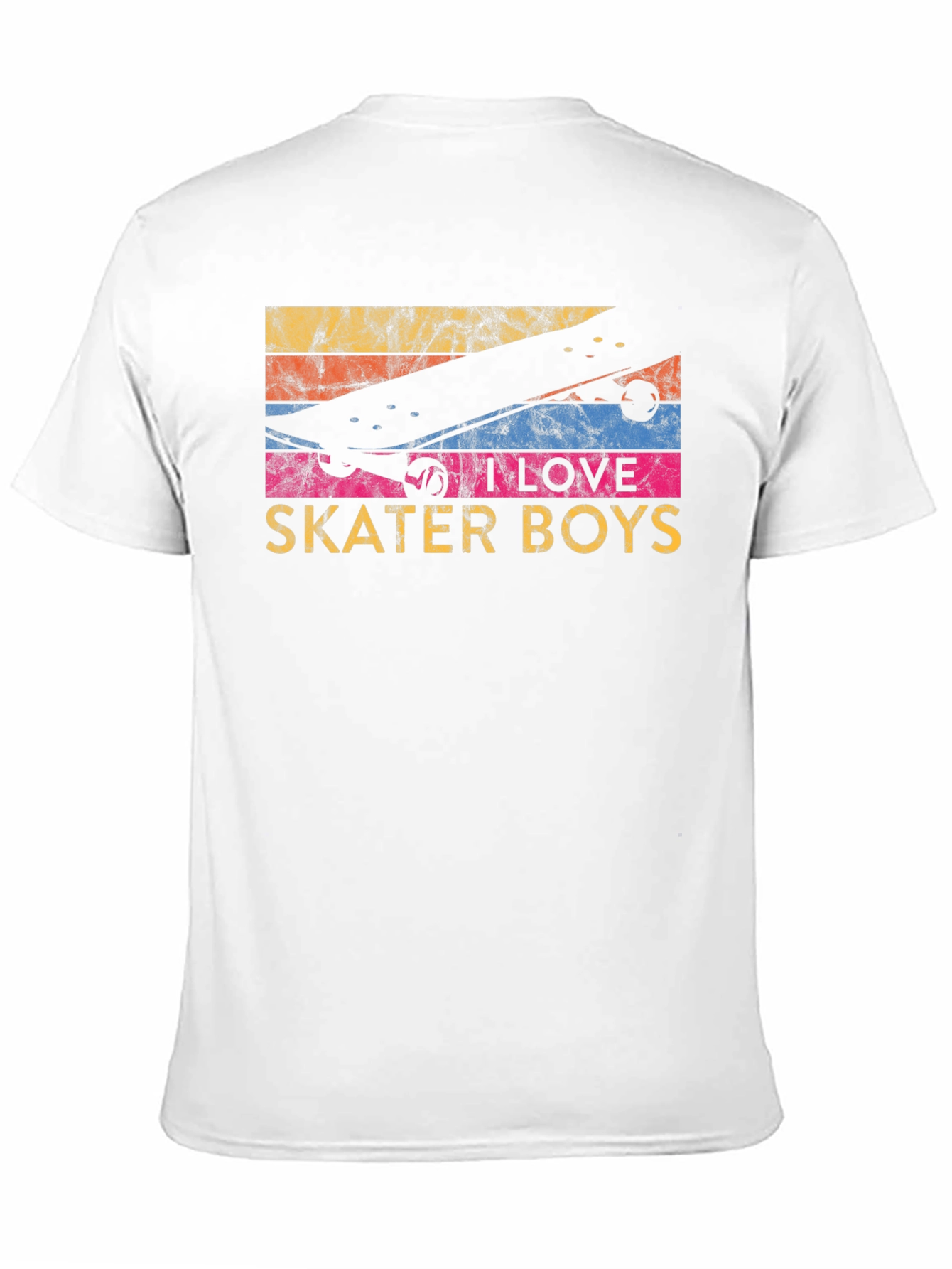 I Love Skater Boys Graphic T-Shirt - Black