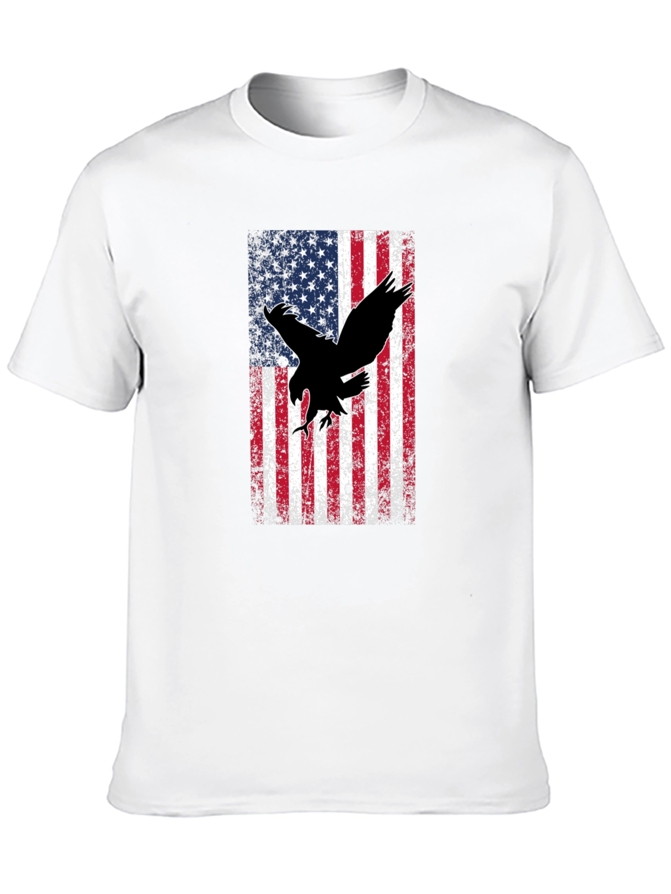 American Flag Eagle Graphic T-Shirt