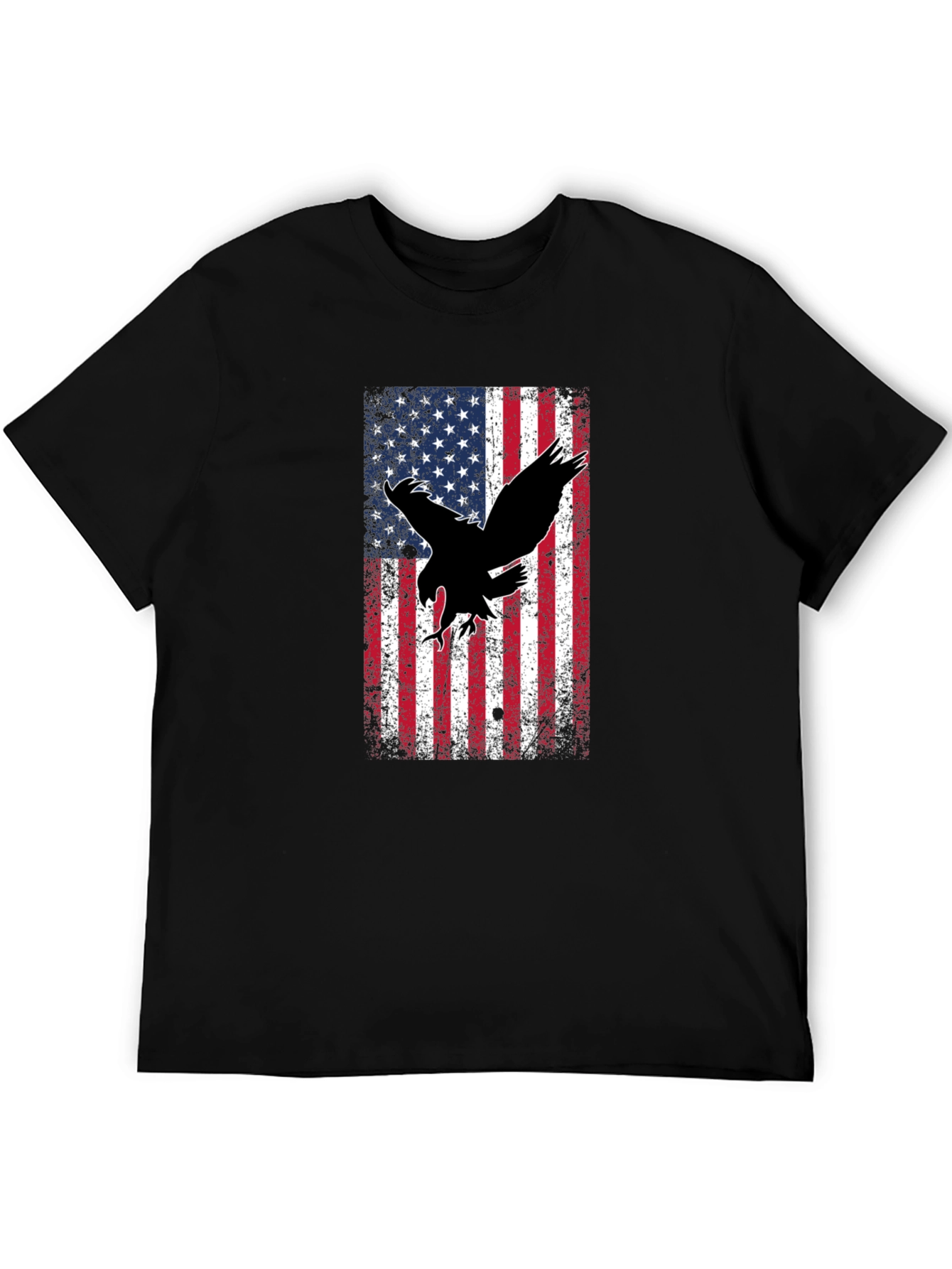 American Flag Eagle Graphic T-Shirt