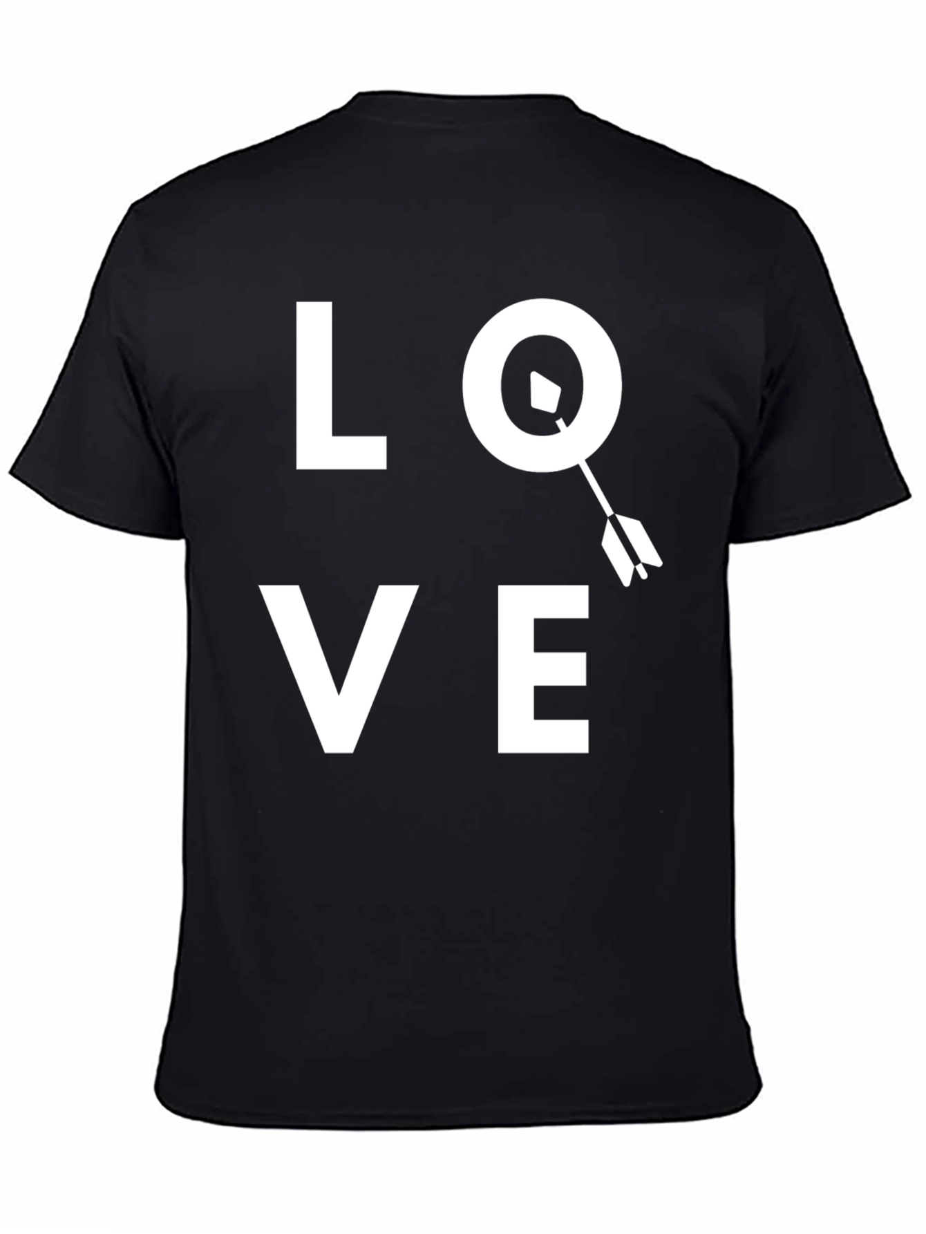 Love Arrow Graphic T-Shirt - Black