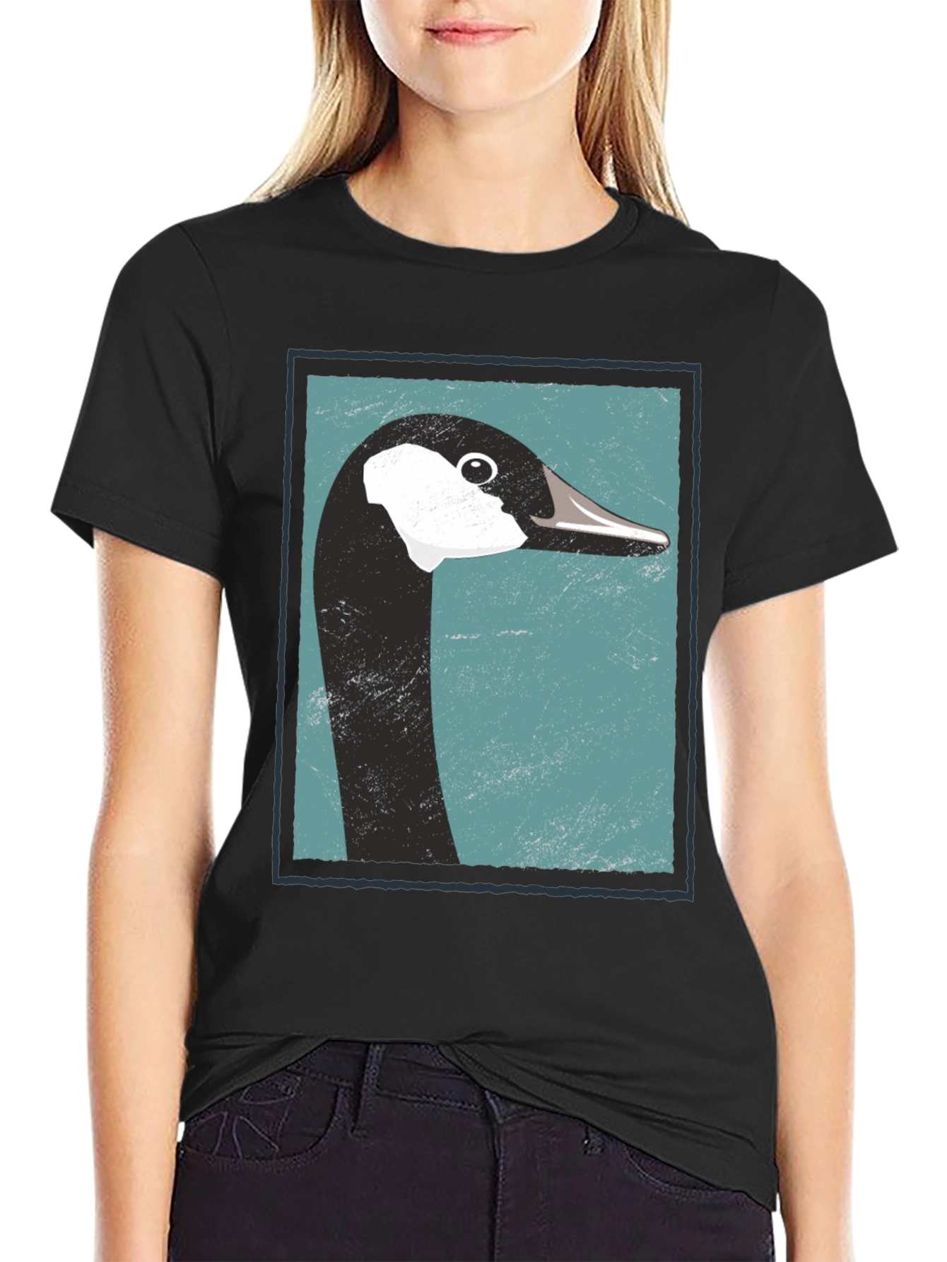 Goose Graphic Tee - Black